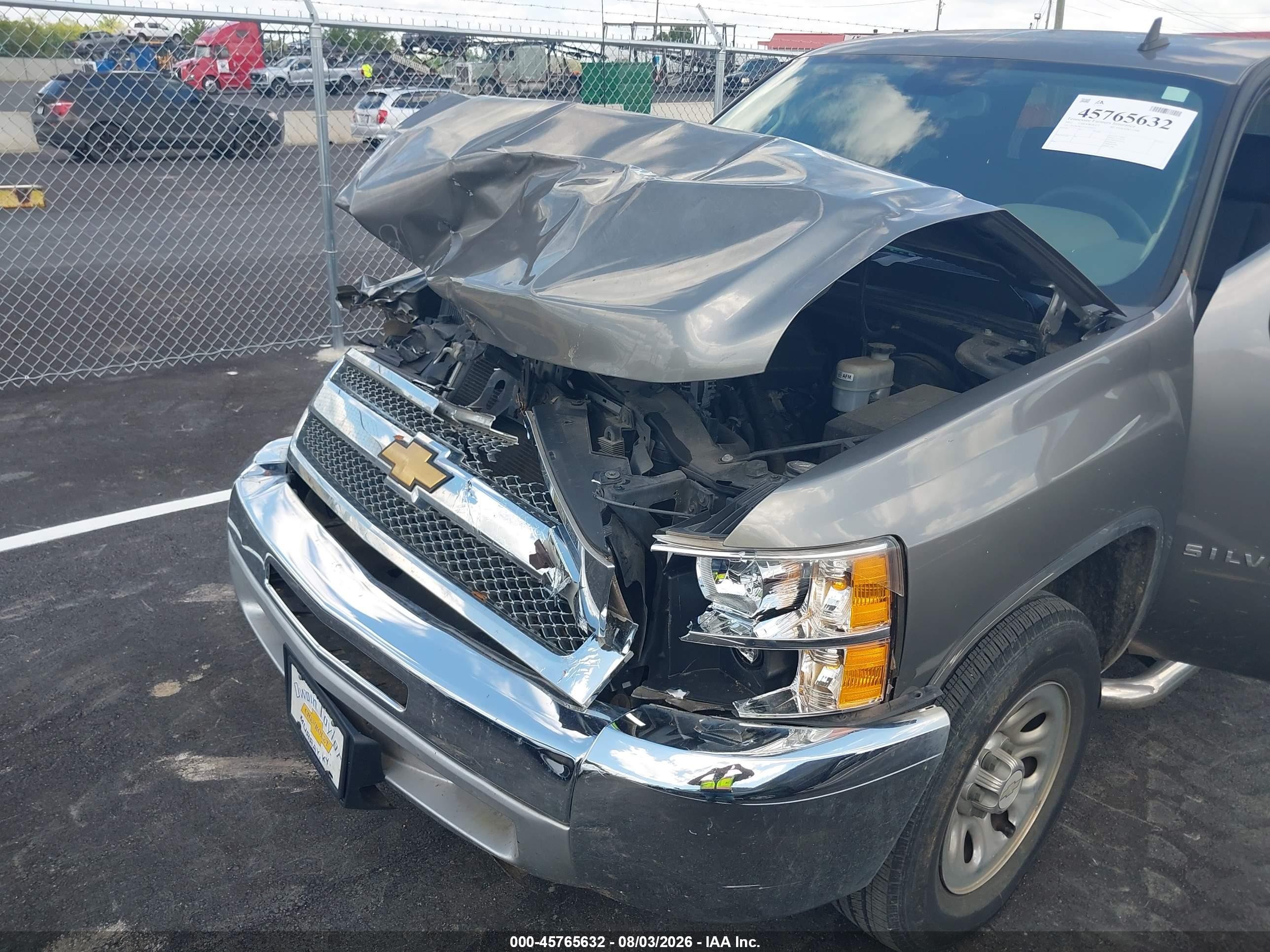 2012 Chevrolet Silverado 1500 Ls Silver vin: 1GCRCREA7CZ291827