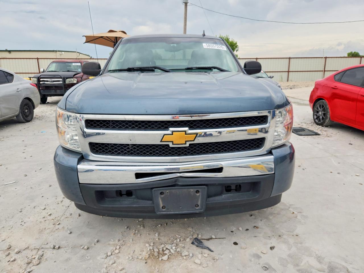 2011 Chevrolet Silverado C1500 Ls Blue vin: 1GCRCREA9BZ455867