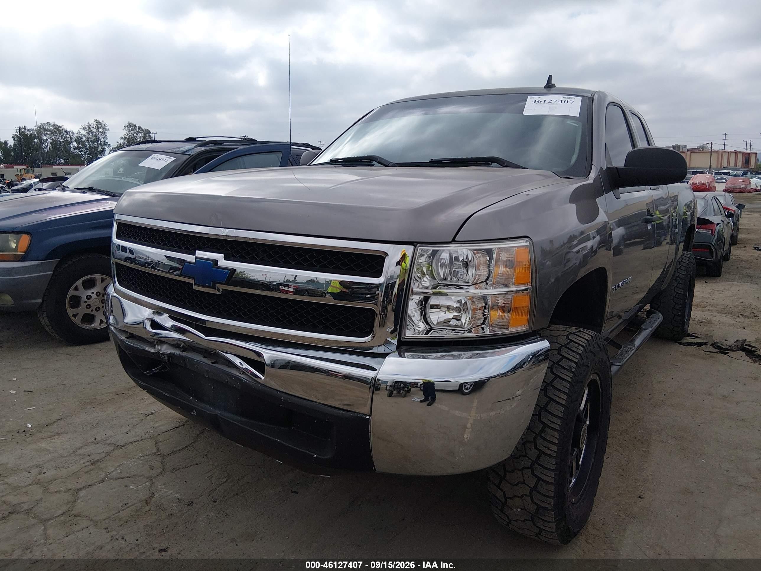2012 Chevrolet Silverado 1500 Ls Gray vin: 1GCRCREAXCZ284905