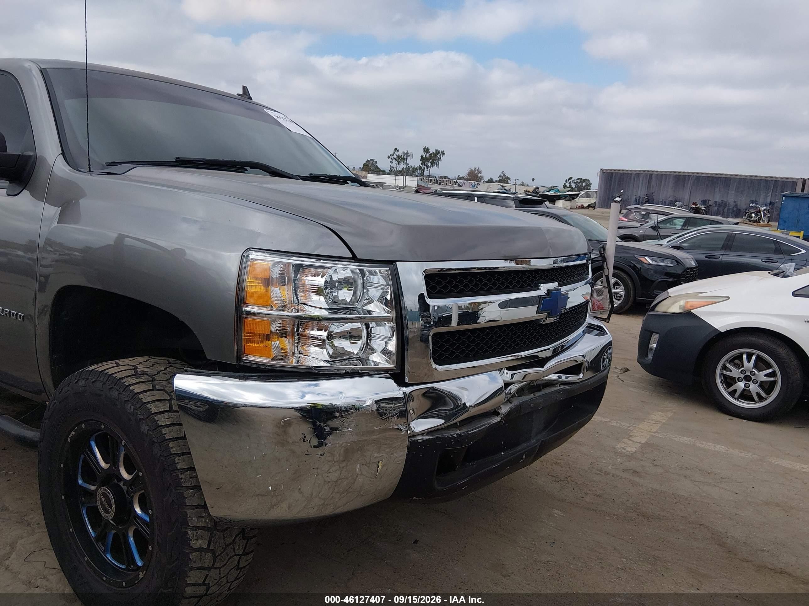 2012 Chevrolet Silverado 1500 Ls Gray vin: 1GCRCREAXCZ284905