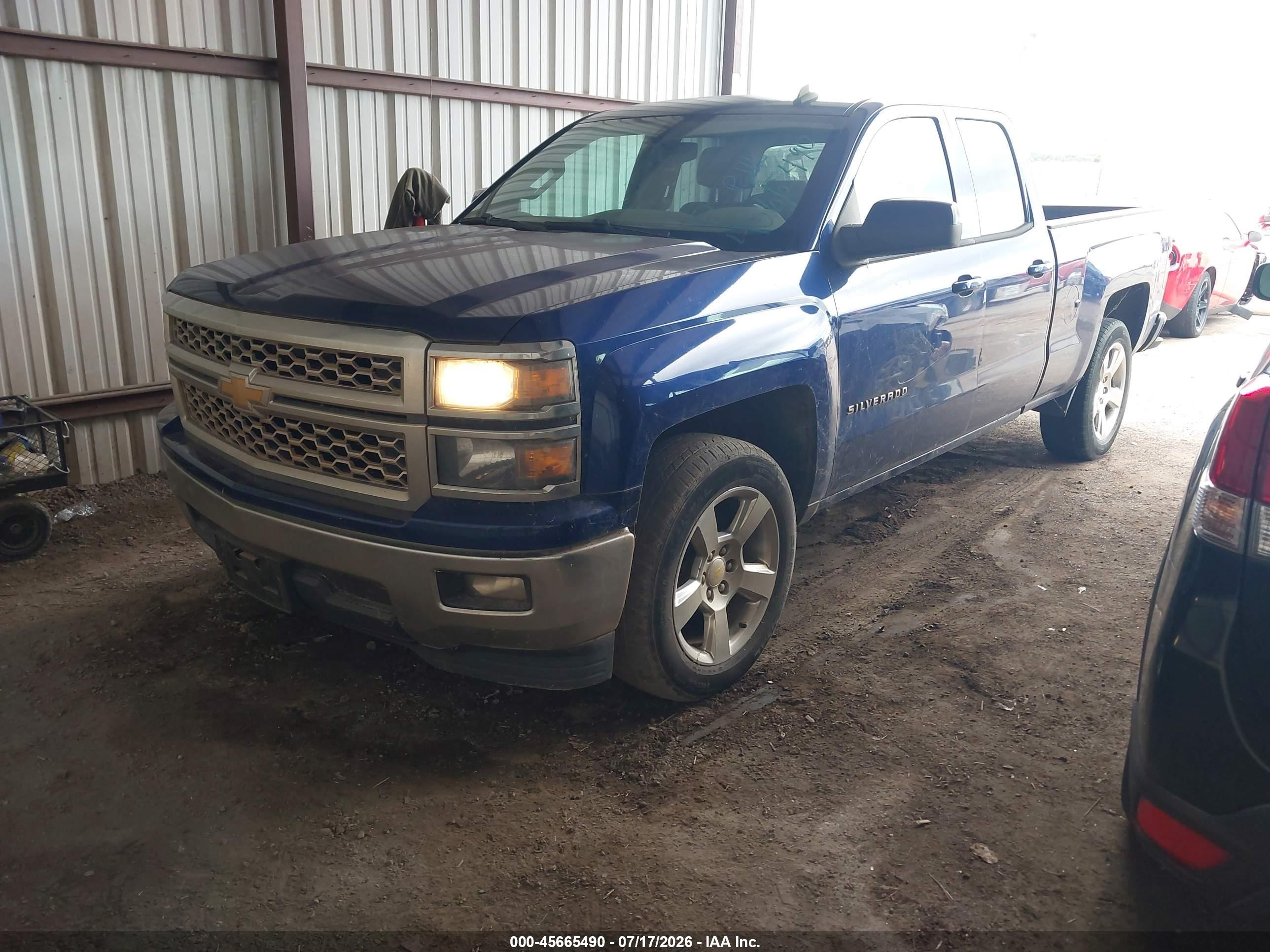 2014 Chevrolet Silverado 1500 Lt Blue vin: 1GCRCREC0EZ118686