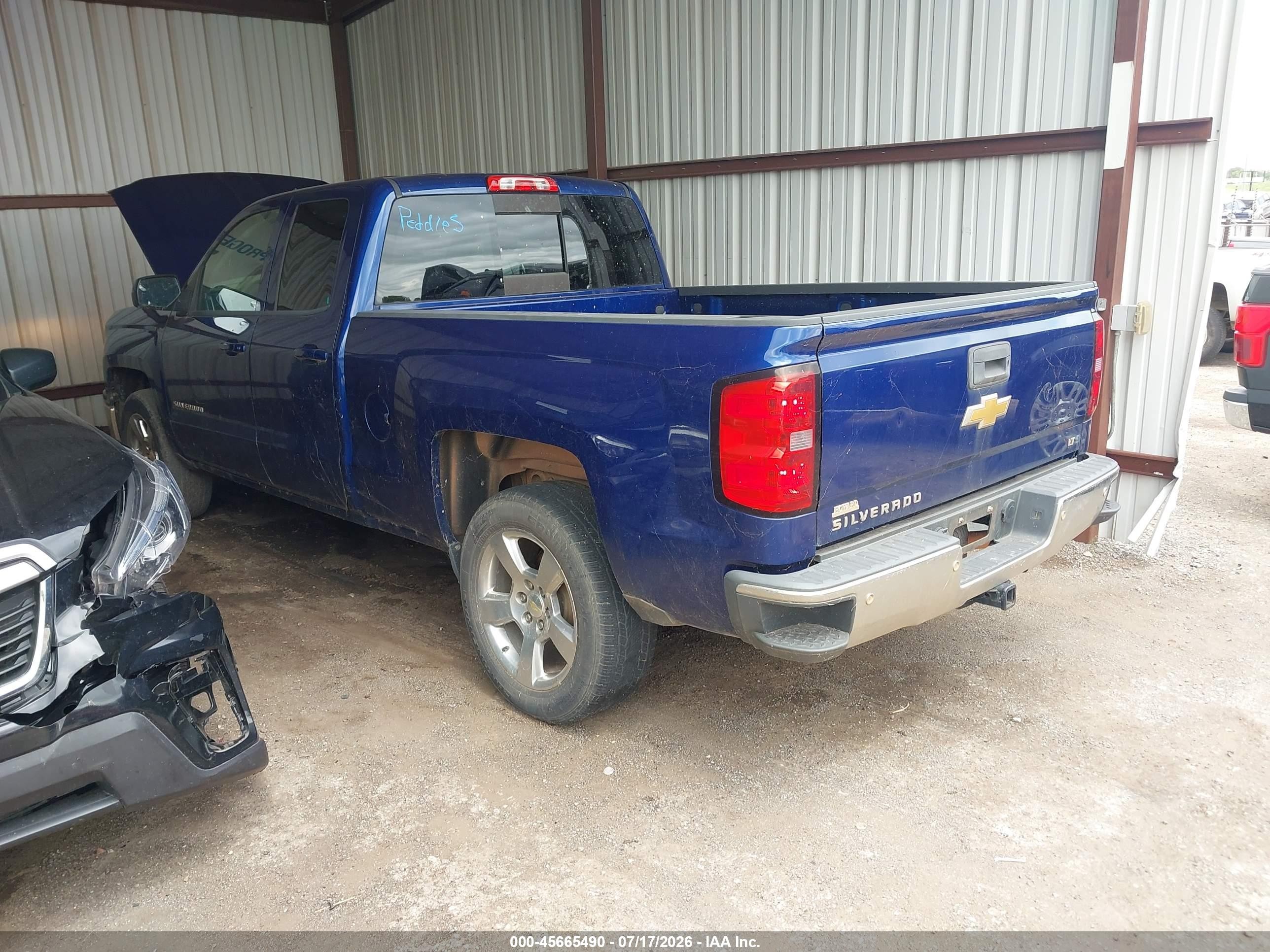 2014 Chevrolet Silverado 1500 Lt Blue vin: 1GCRCREC0EZ118686