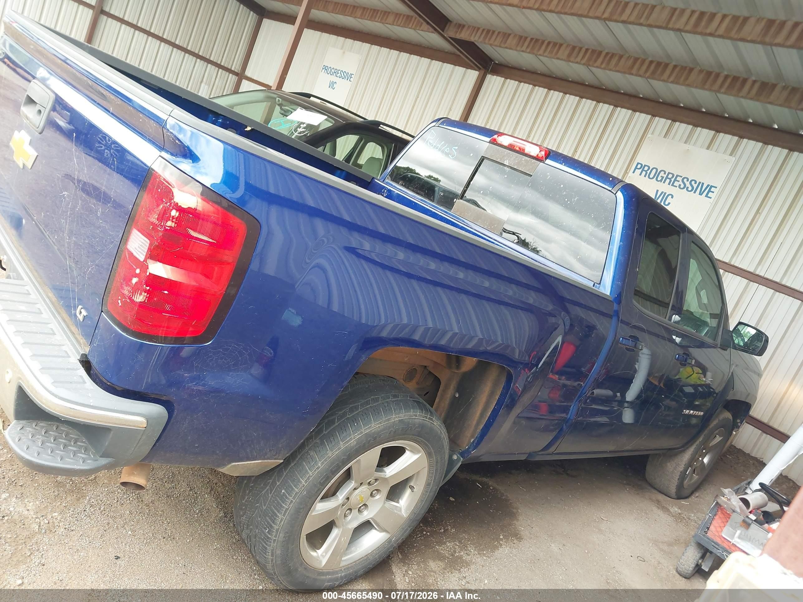 2014 Chevrolet Silverado 1500 Lt Blue vin: 1GCRCREC0EZ118686