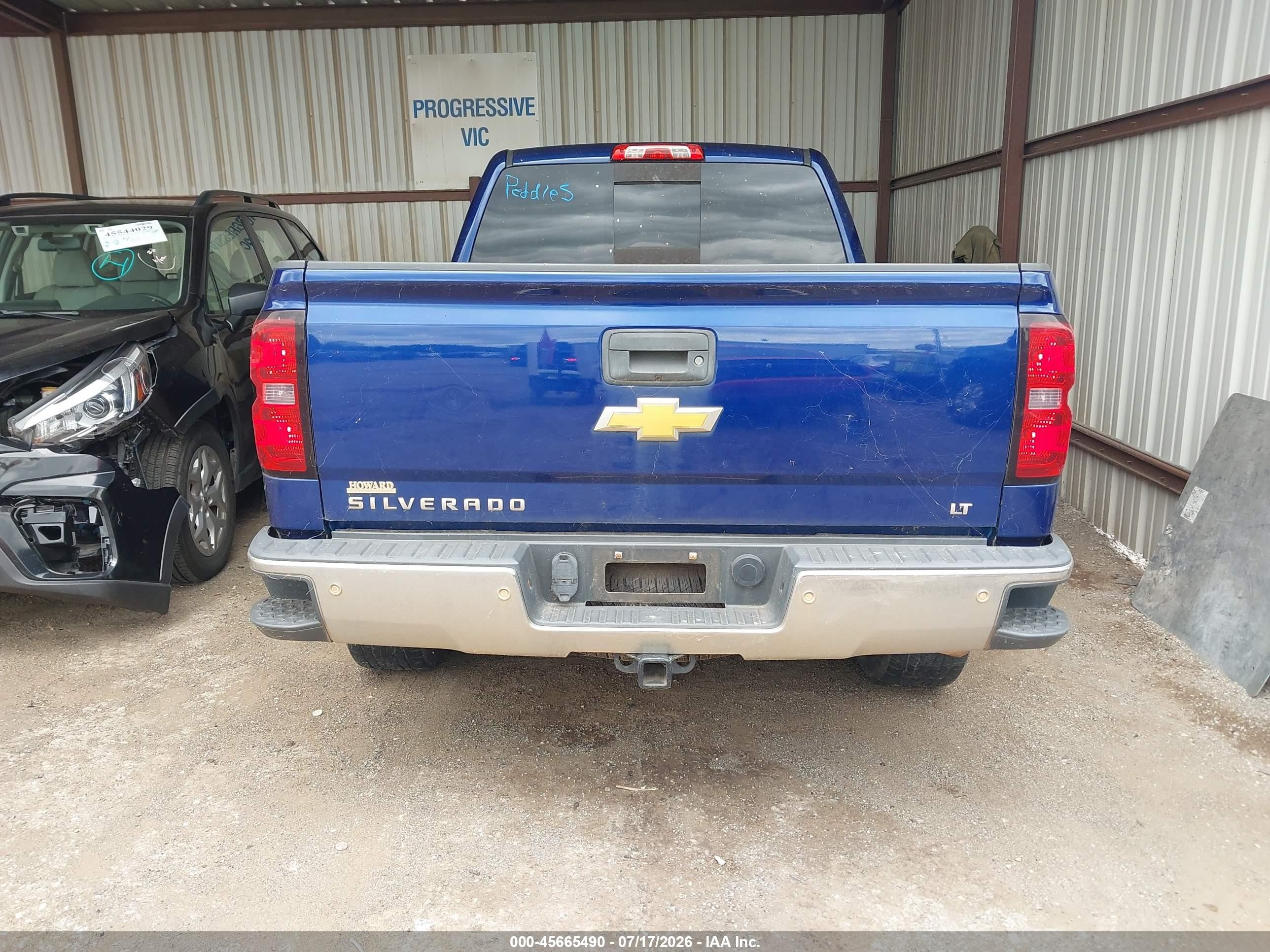 2014 Chevrolet Silverado 1500 Lt Blue vin: 1GCRCREC0EZ118686