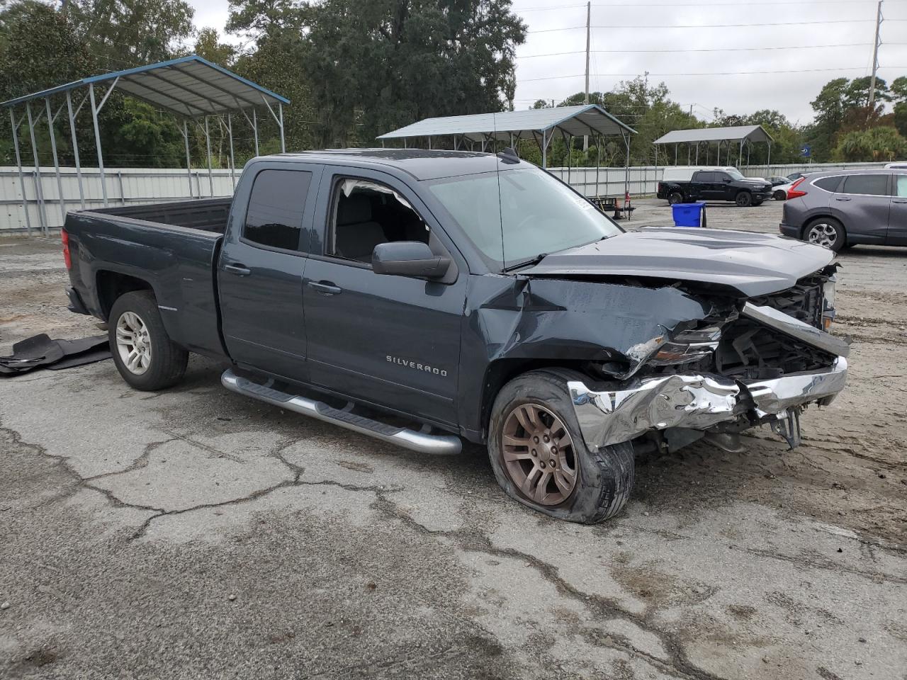 2017 Chevrolet Silverado C1500 Lt Gray vin: 1GCRCREC0HZ327110