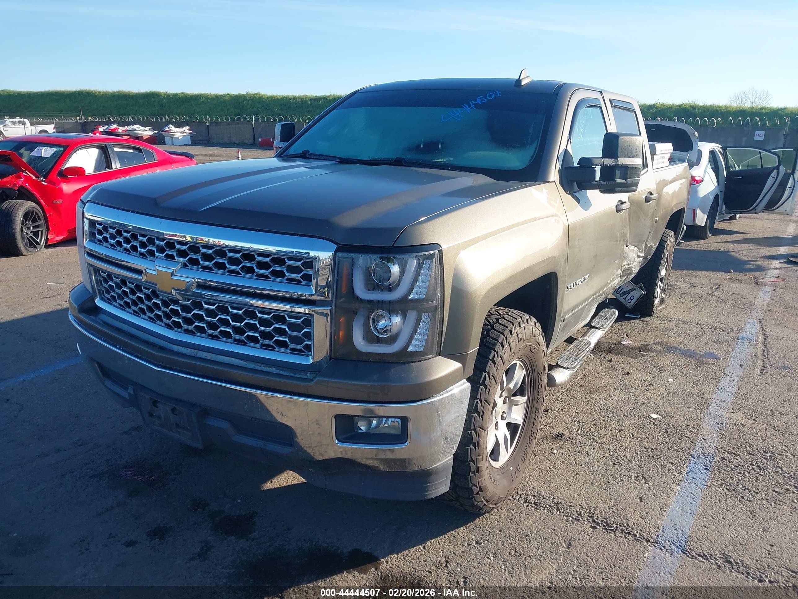 2015 Chevrolet Silverado 1500 1lt Gray vin: 1GCRCREC1FZ272650