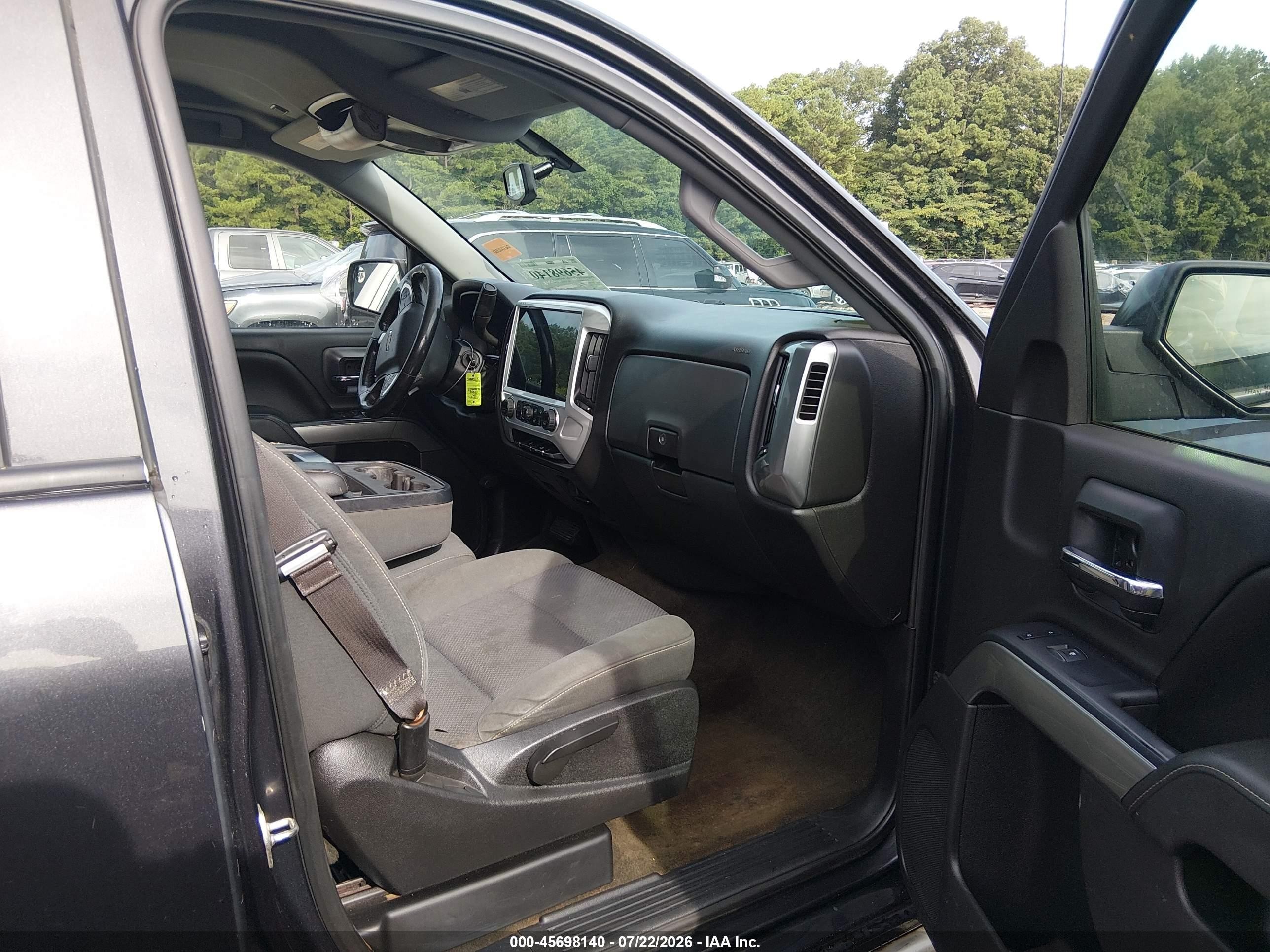 2015 Chevrolet Silverado 1500 Lt Black vin: 1GCRCREC1FZ371808