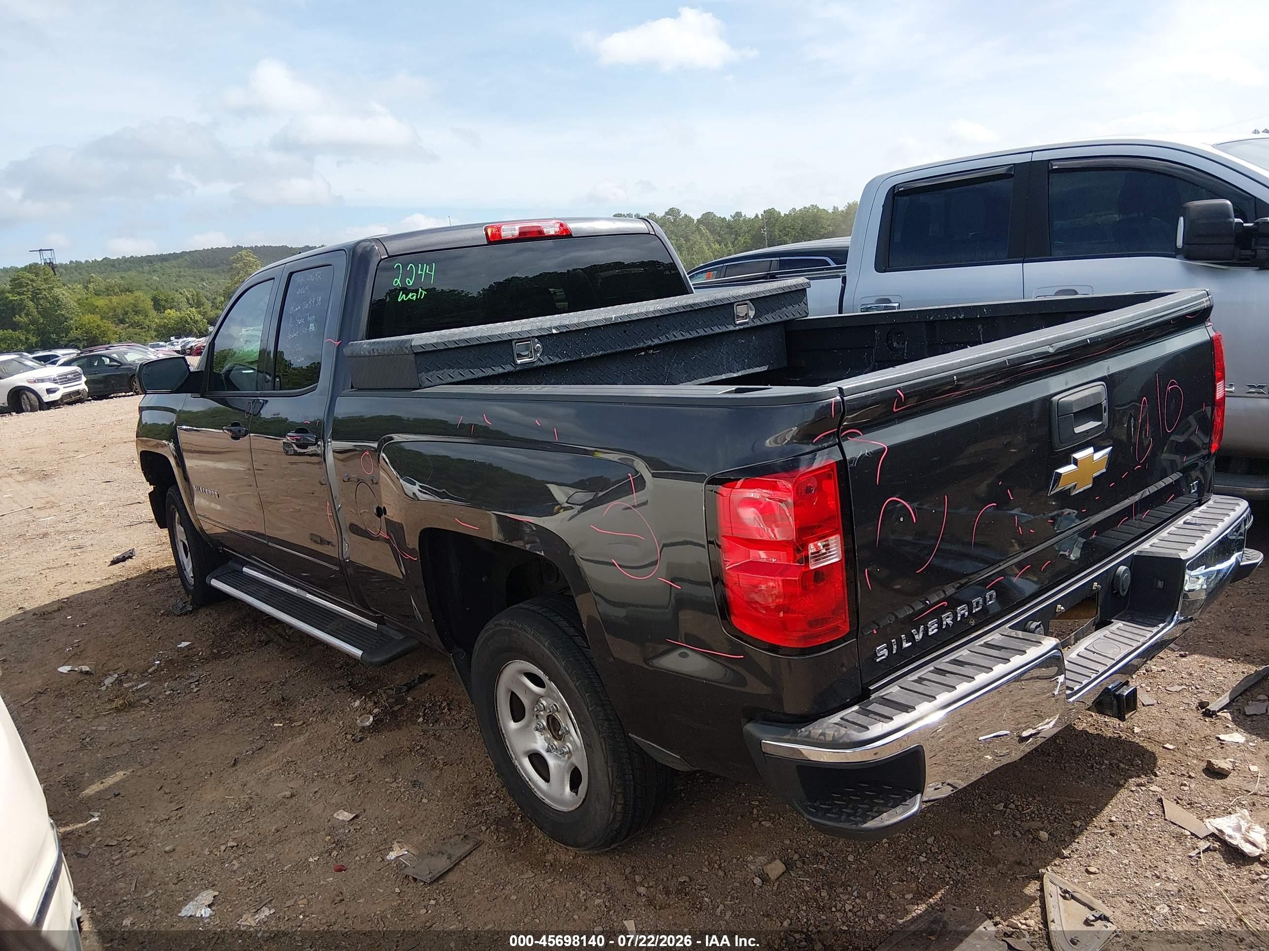 2015 Chevrolet Silverado 1500 Lt Black vin: 1GCRCREC1FZ371808