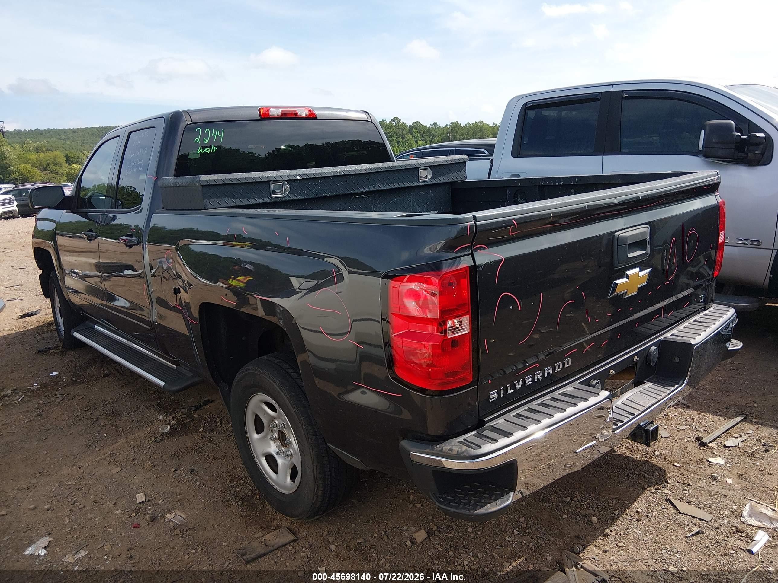 2015 Chevrolet Silverado 1500 Lt Black vin: 1GCRCREC1FZ371808
