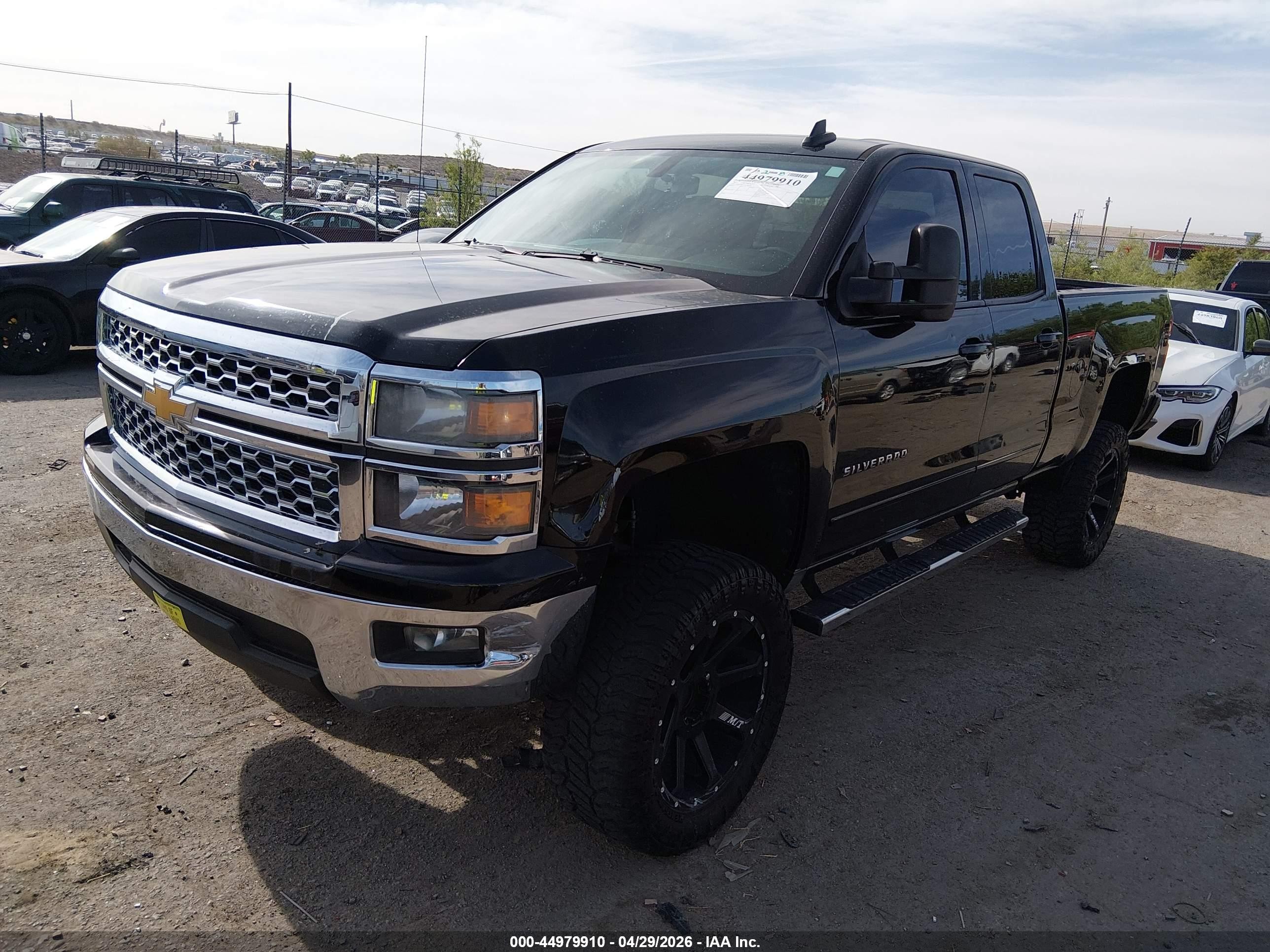 2015 Chevrolet Silverado 1500 1lt Black vin: 1GCRCREC1FZ386230