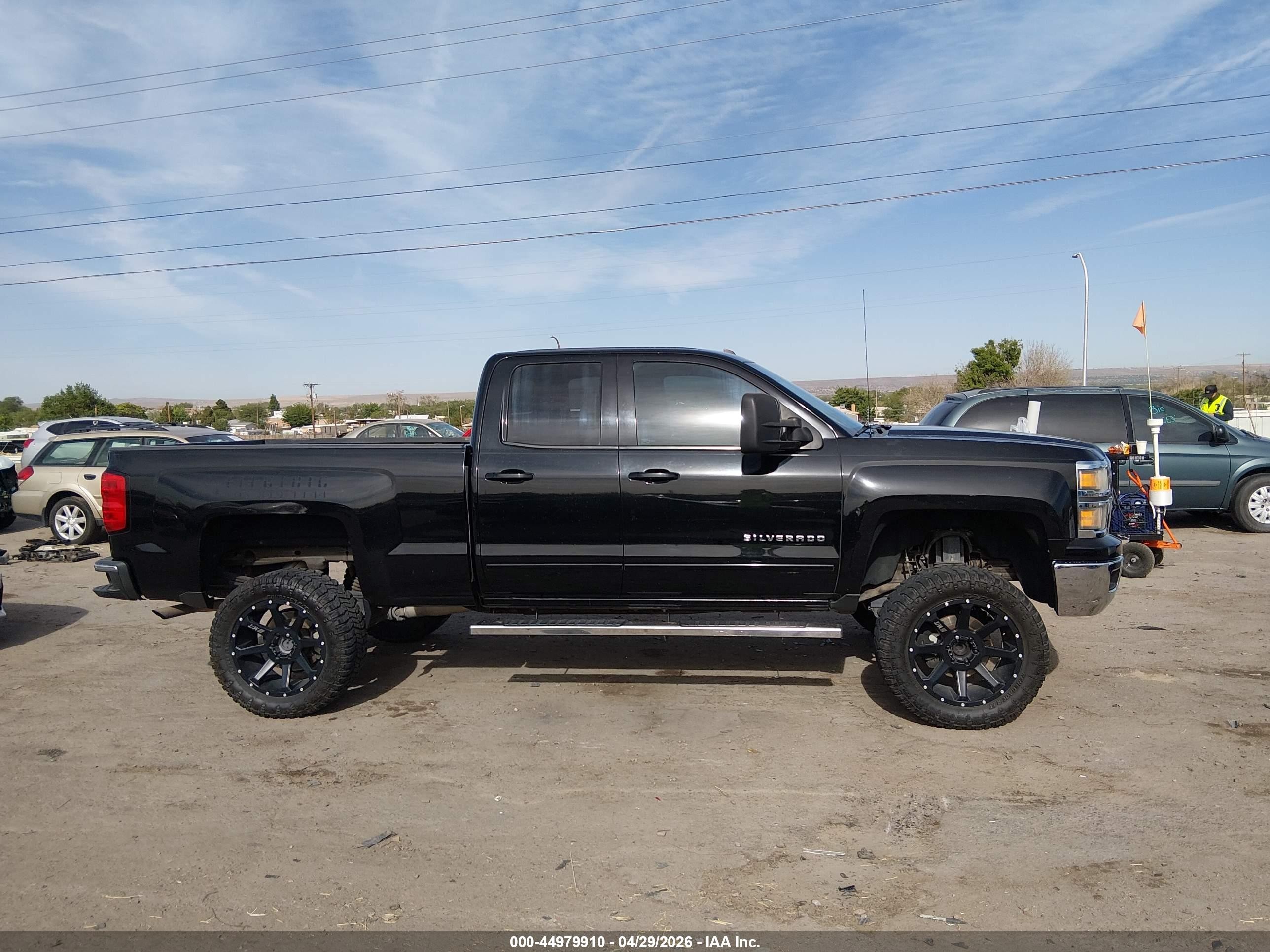 2015 Chevrolet Silverado 1500 1lt Black vin: 1GCRCREC1FZ386230