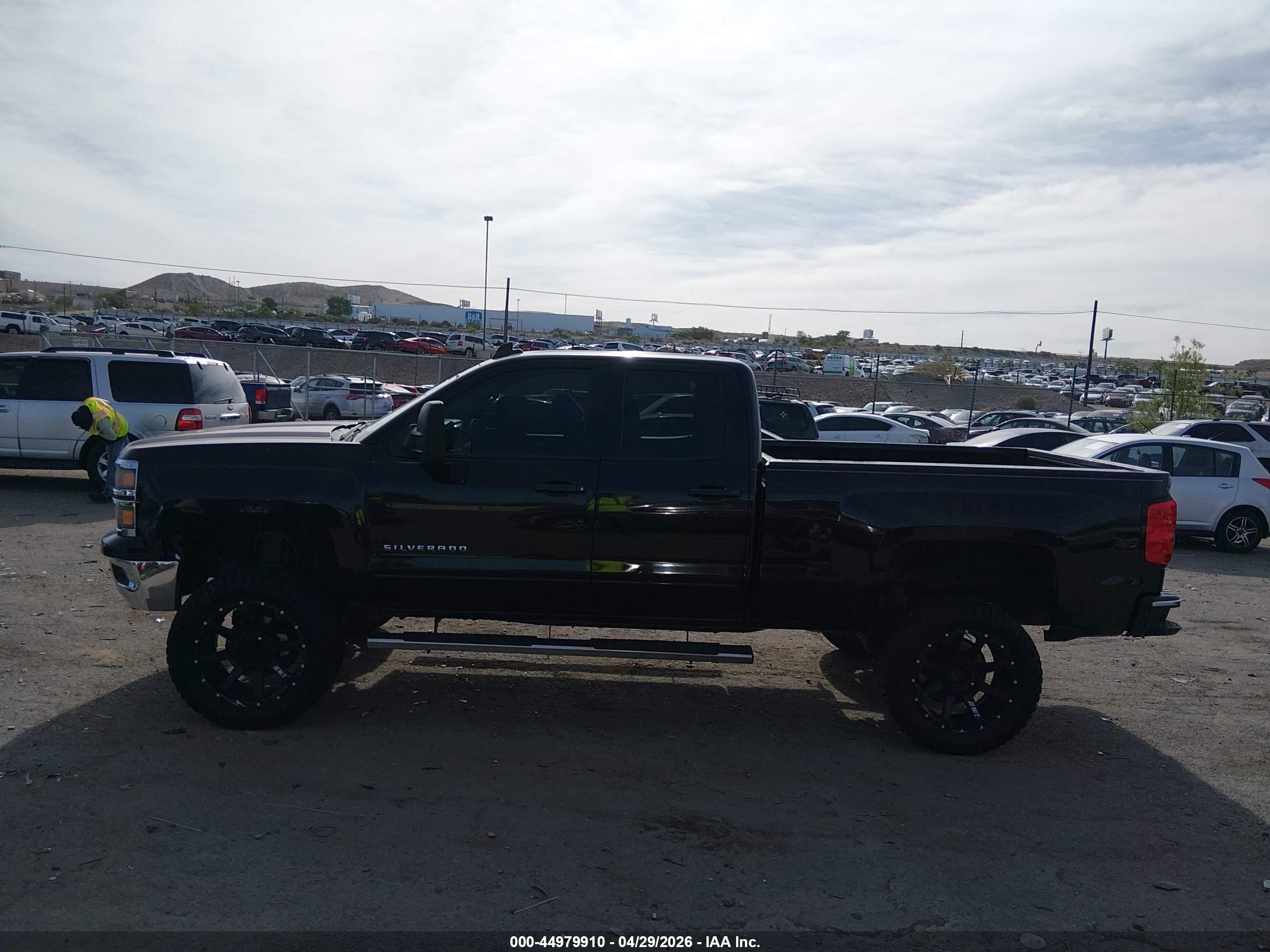 2015 Chevrolet Silverado 1500 1lt Black vin: 1GCRCREC1FZ386230