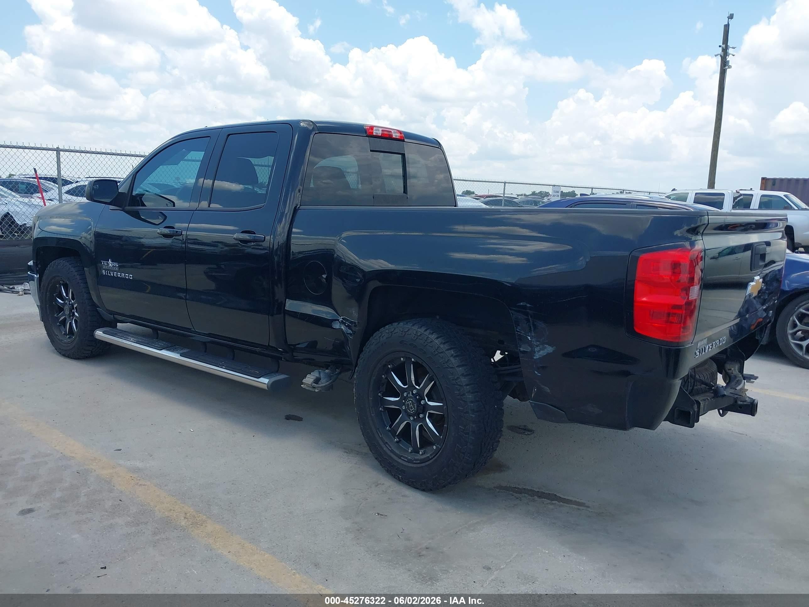 2014 Chevrolet Silverado 1500 1lt Black vin: 1GCRCREC2EZ116549