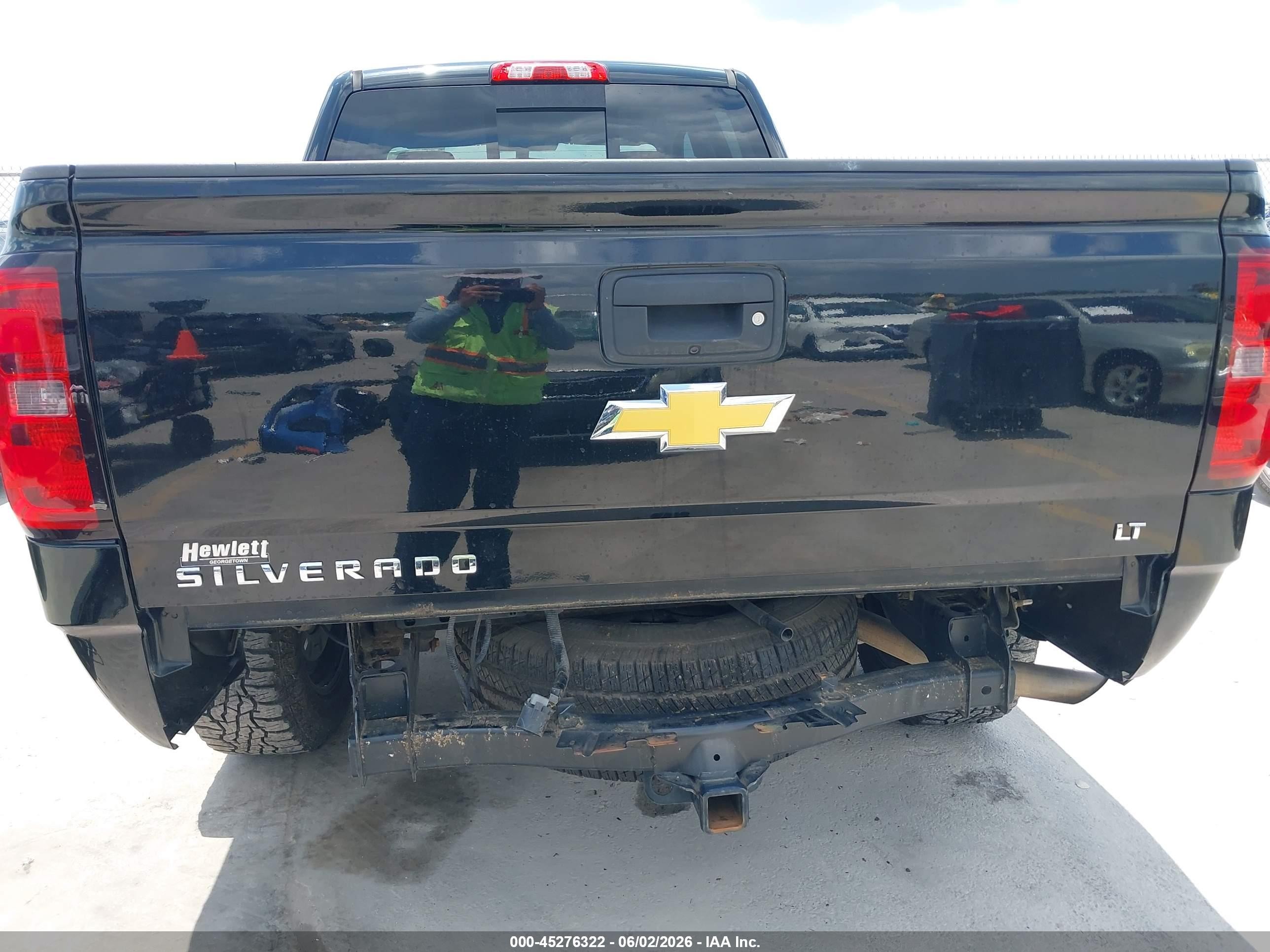 2014 Chevrolet Silverado 1500 1lt Black vin: 1GCRCREC2EZ116549