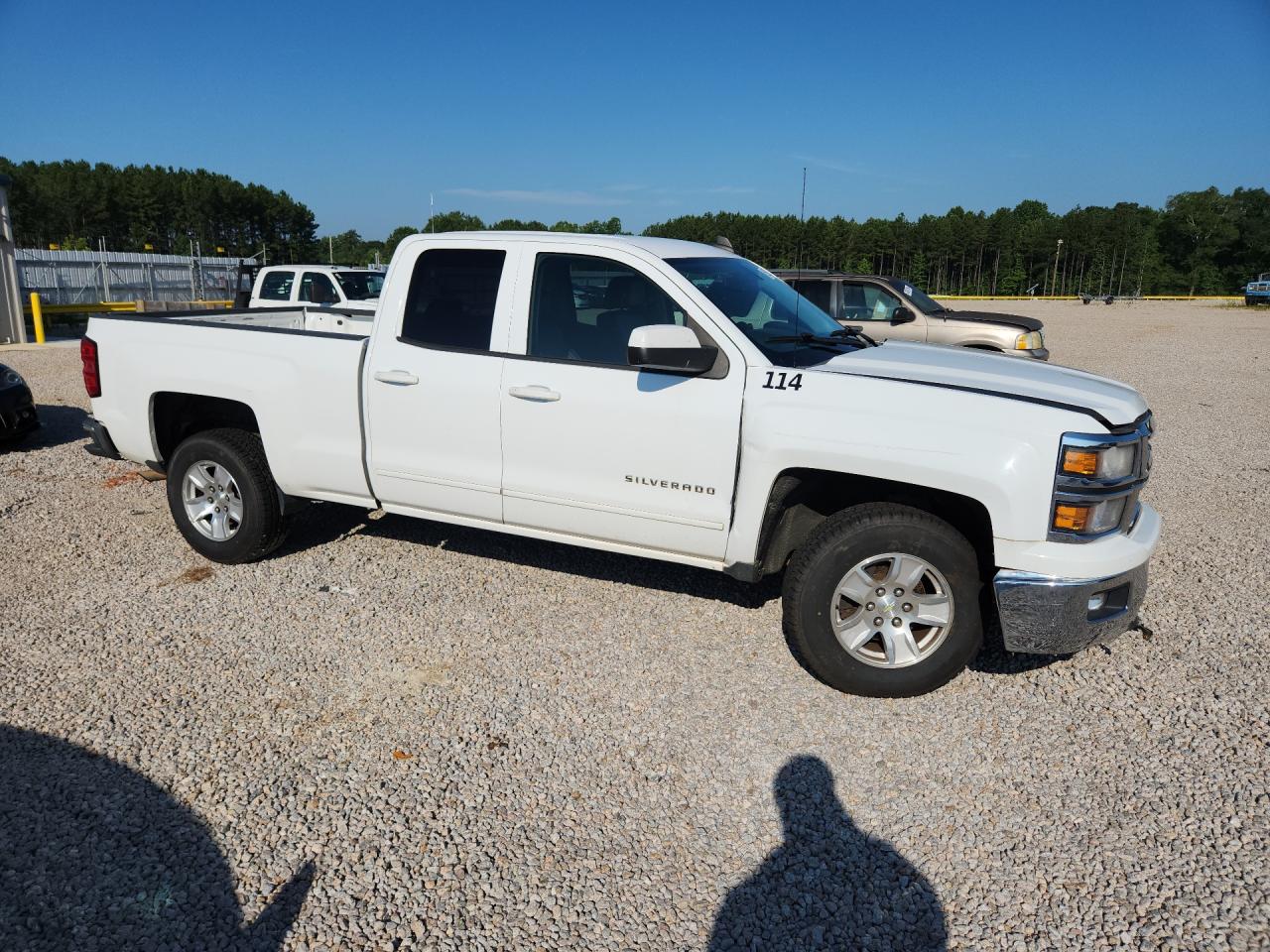 2015 Chevrolet 1500 Picku White vin: 1GCRCREC2FZ349879
