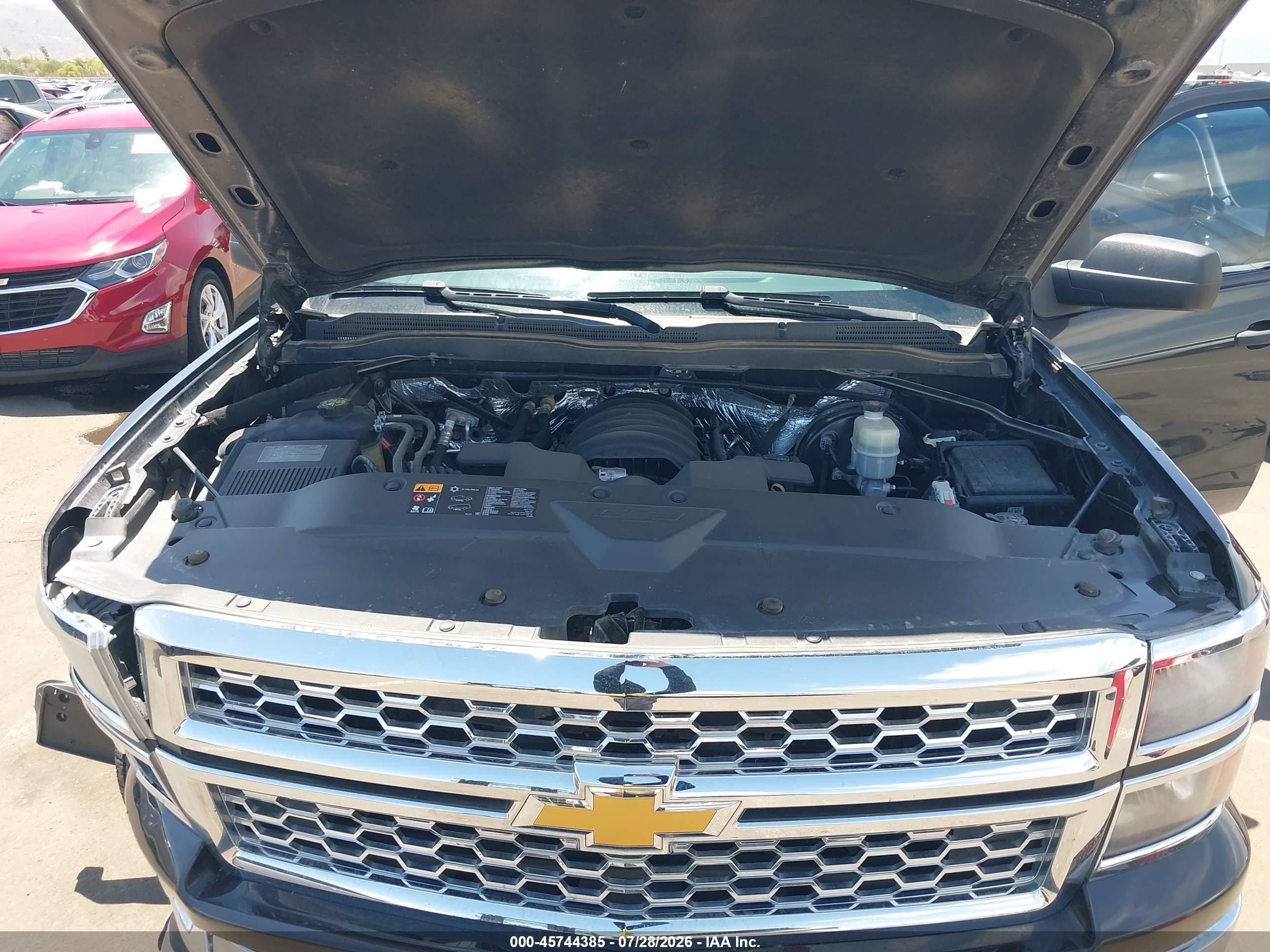 2014 Chevrolet Silverado 1500 Lt Gray vin: 1GCRCREC4EZ142957