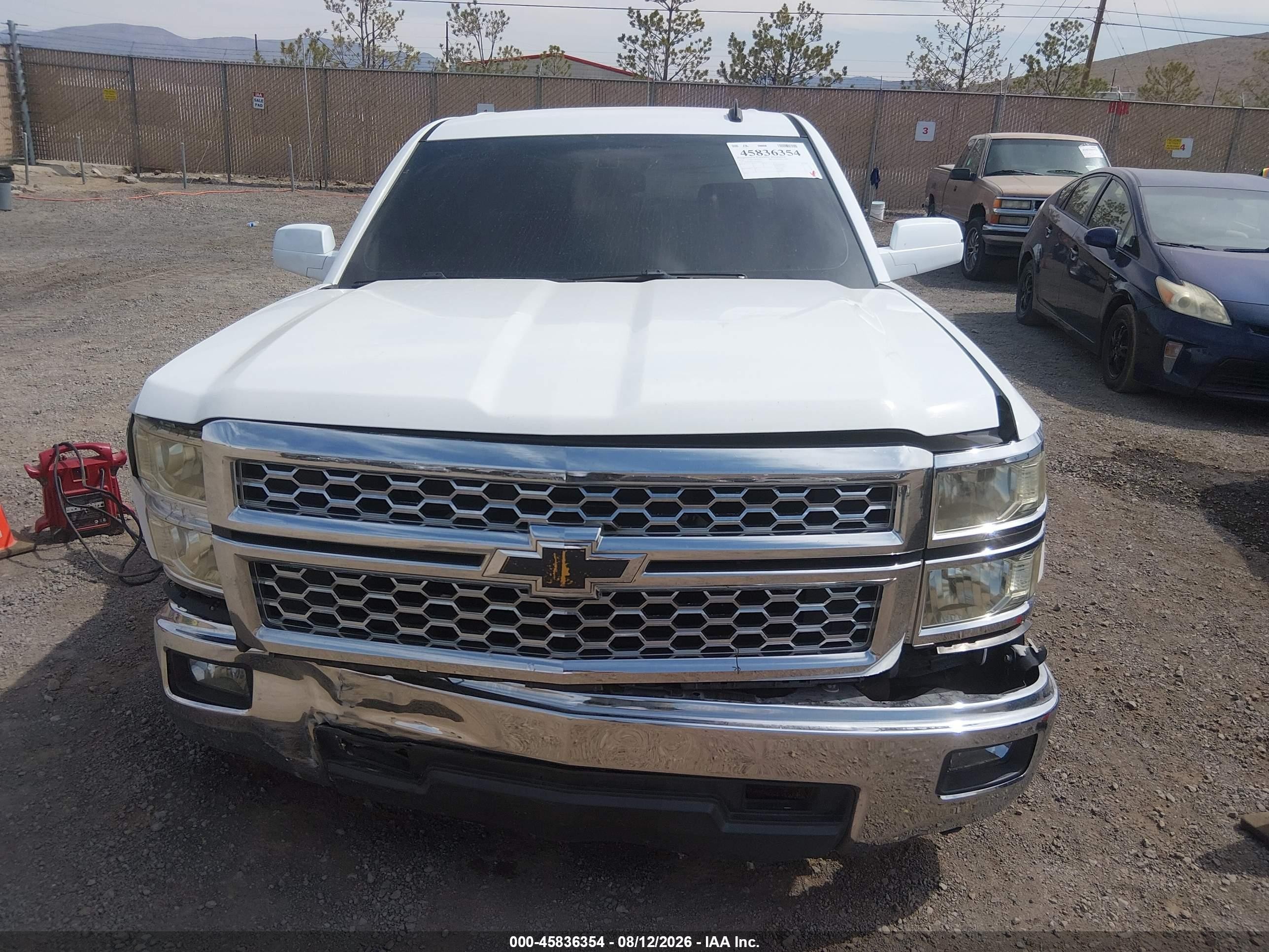 2014 Chevrolet Silverado 1500 Lt White vin: 1GCRCREC4EZ218578