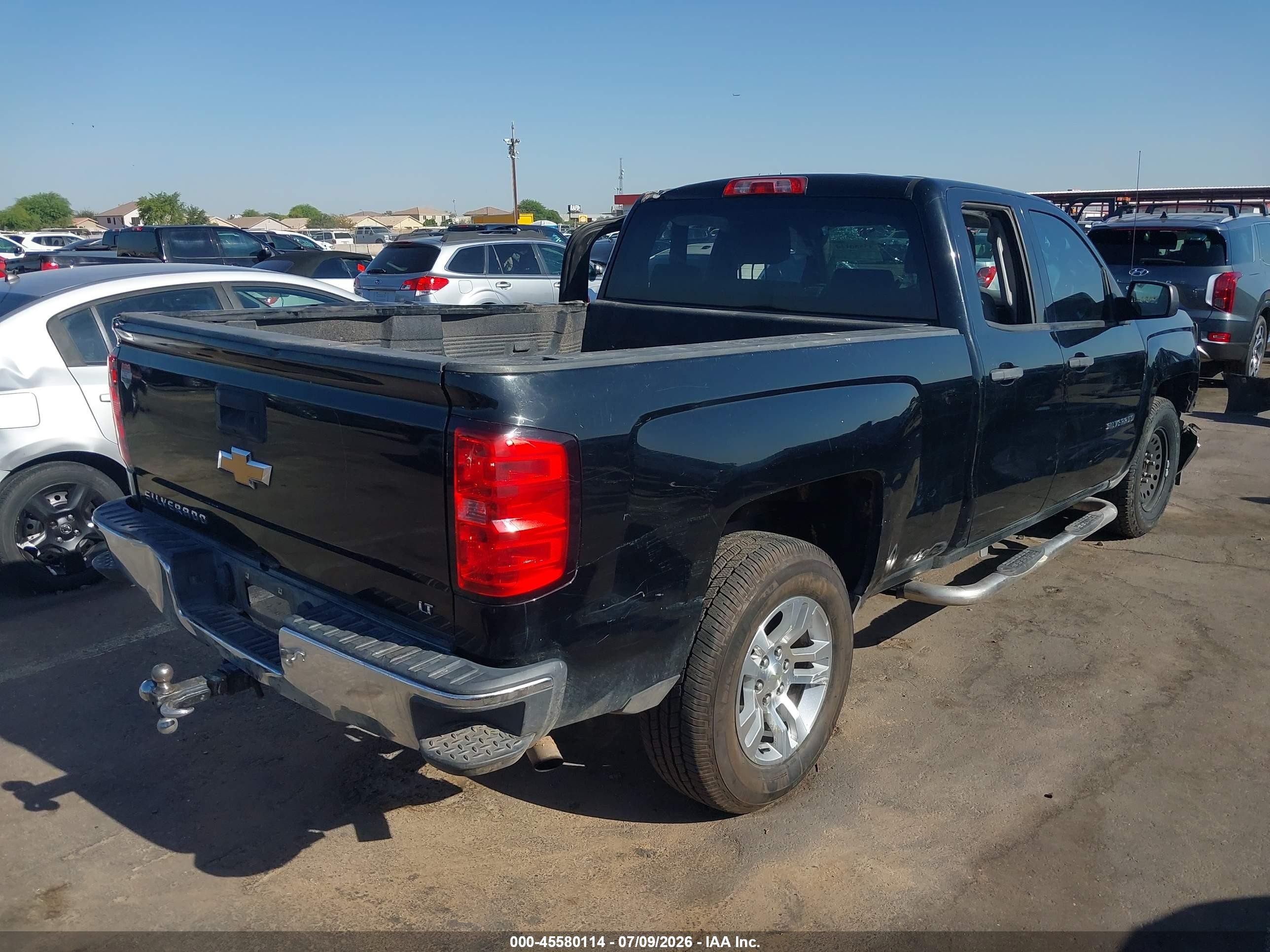 2014 Chevrolet Silverado 1500 Lt Black vin: 1GCRCREC4EZ405965