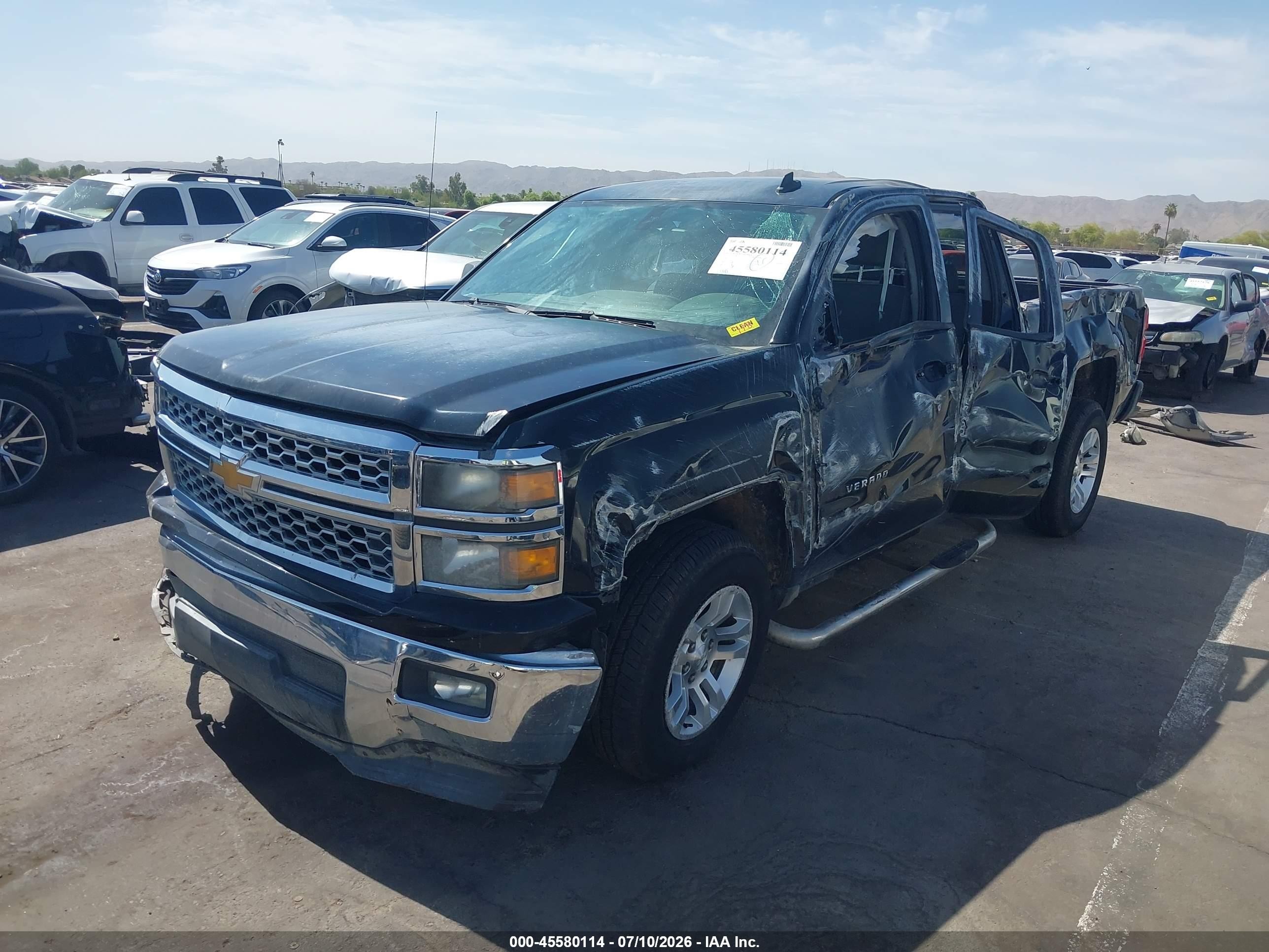 2014 Chevrolet Silverado 1500 Lt Black vin: 1GCRCREC4EZ405965