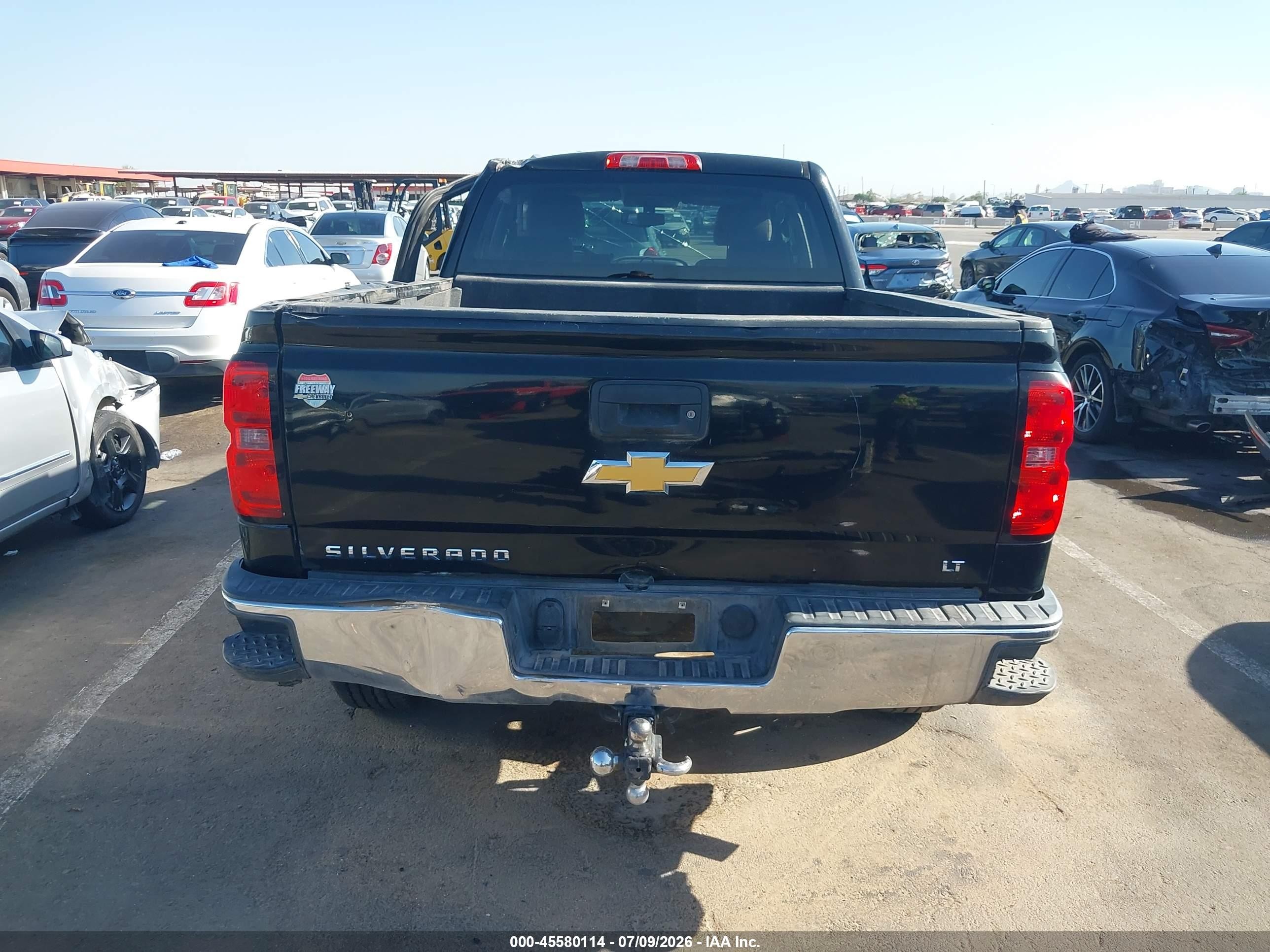 2014 Chevrolet Silverado 1500 Lt Black vin: 1GCRCREC4EZ405965