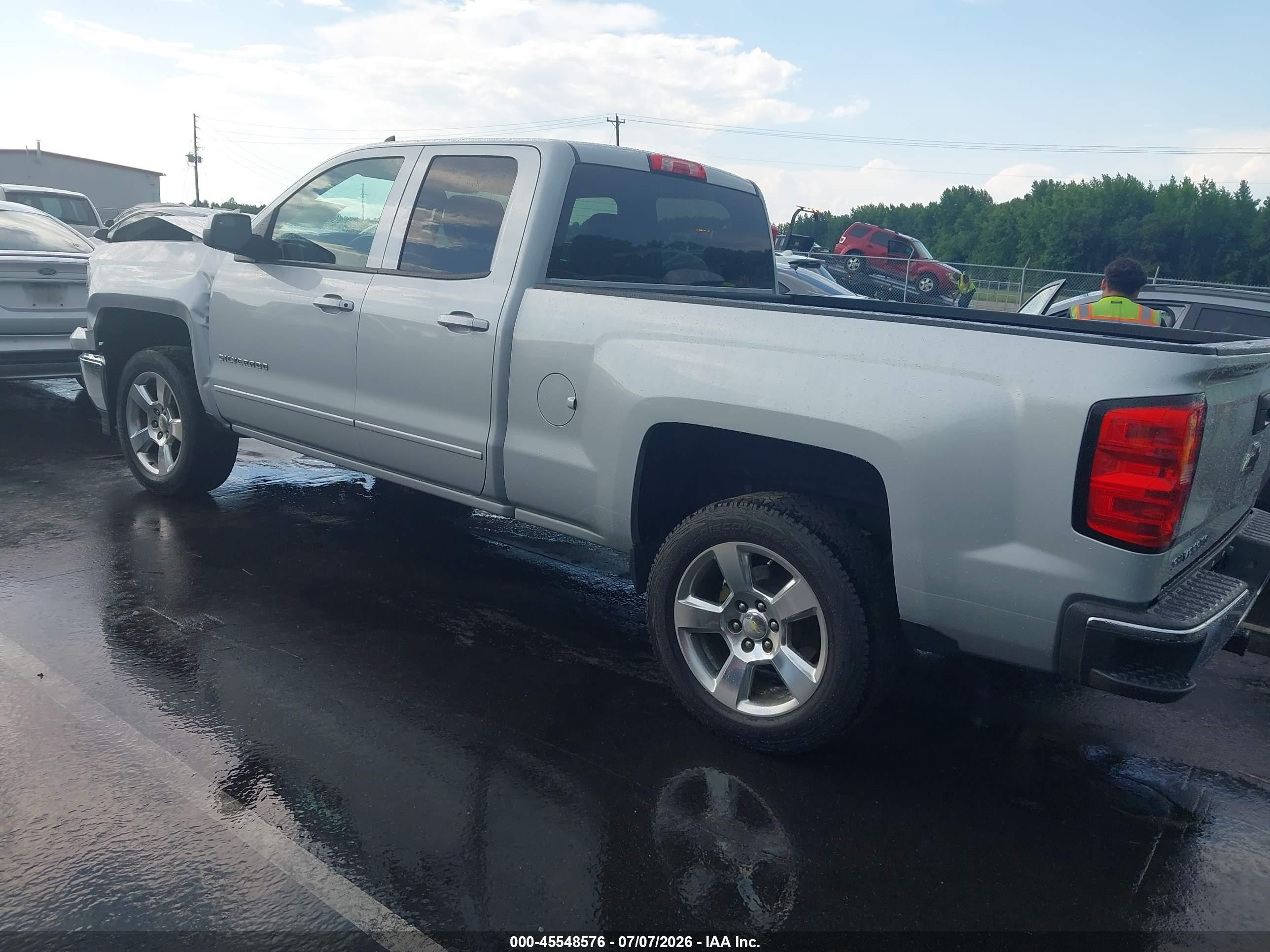 2015 Chevrolet Silverado 1500 Lt Gray vin: 1GCRCREC4FZ299924