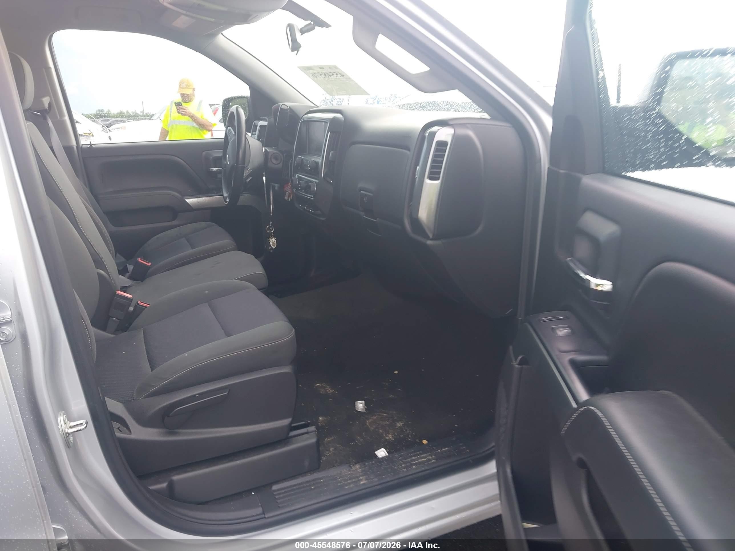 2015 Chevrolet Silverado 1500 Lt Gray vin: 1GCRCREC4FZ299924