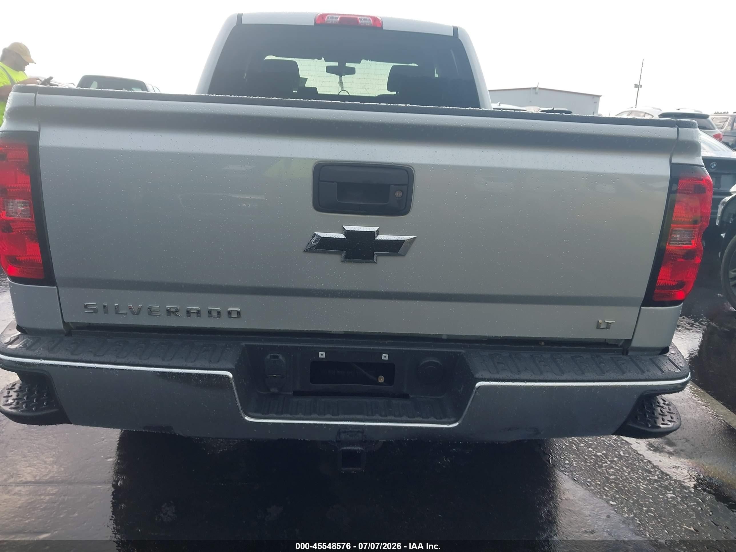2015 Chevrolet Silverado 1500 Lt Gray vin: 1GCRCREC4FZ299924