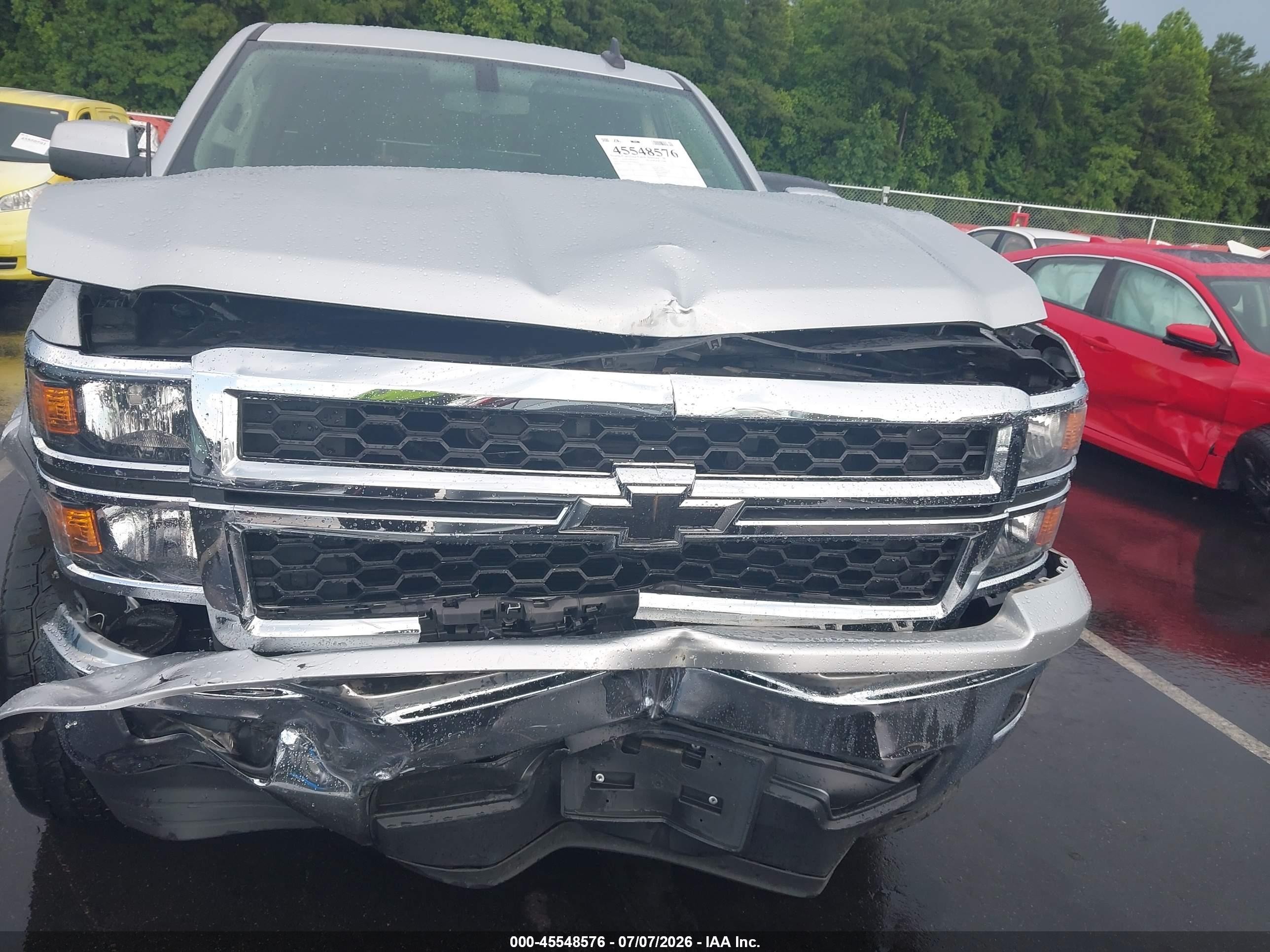 2015 Chevrolet Silverado 1500 Lt Gray vin: 1GCRCREC4FZ299924