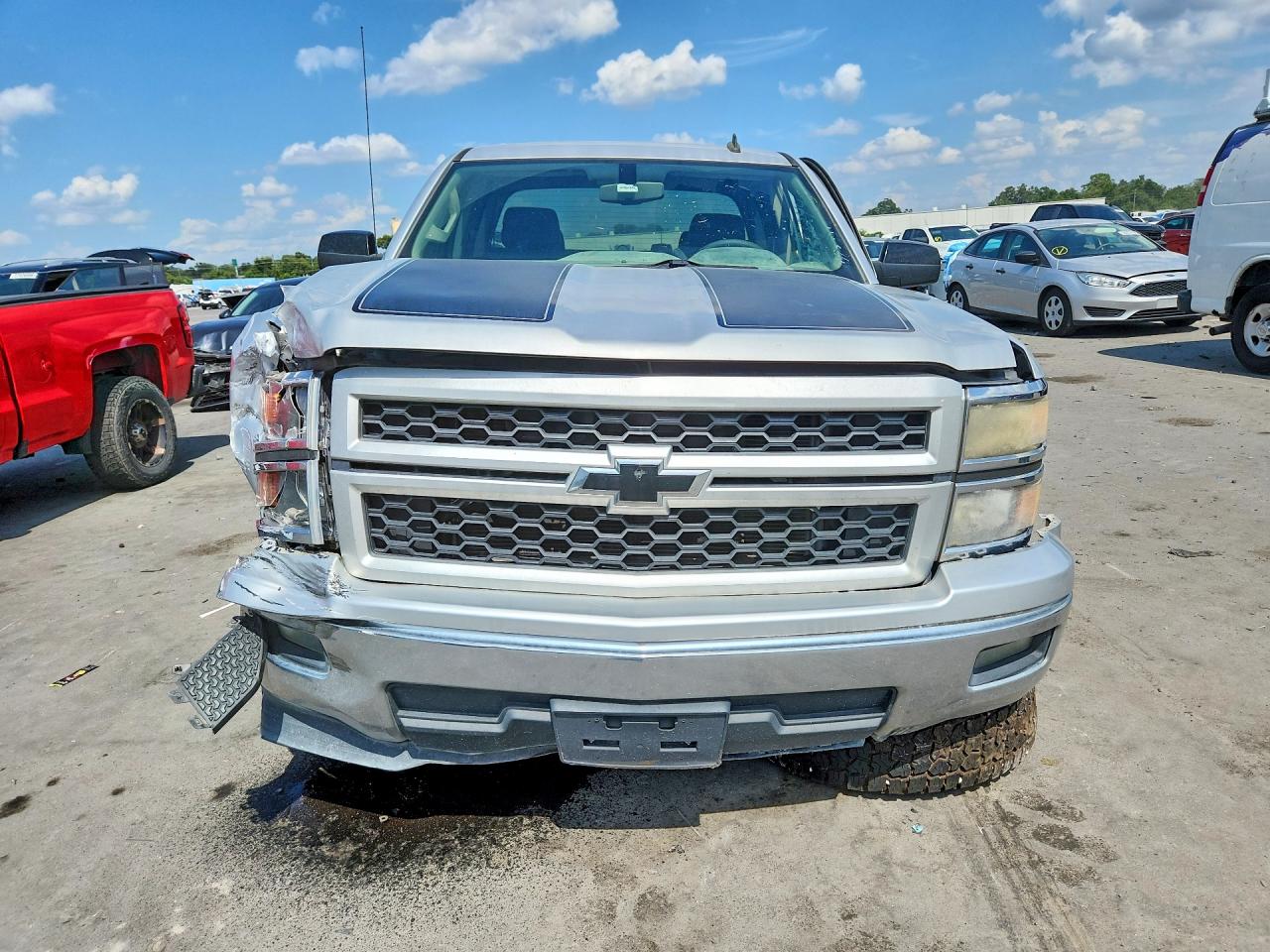 2014 Chevrolet Silverado C1500 Lt Silver vin: 1GCRCREC5EZ415999
