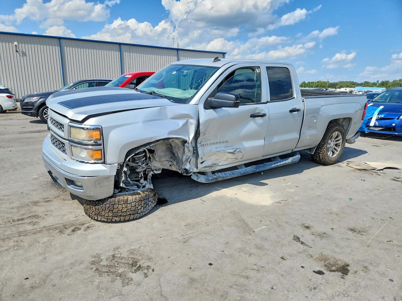 2014 Chevrolet Silverado C1500 Lt Silver vin: 1GCRCREC5EZ415999