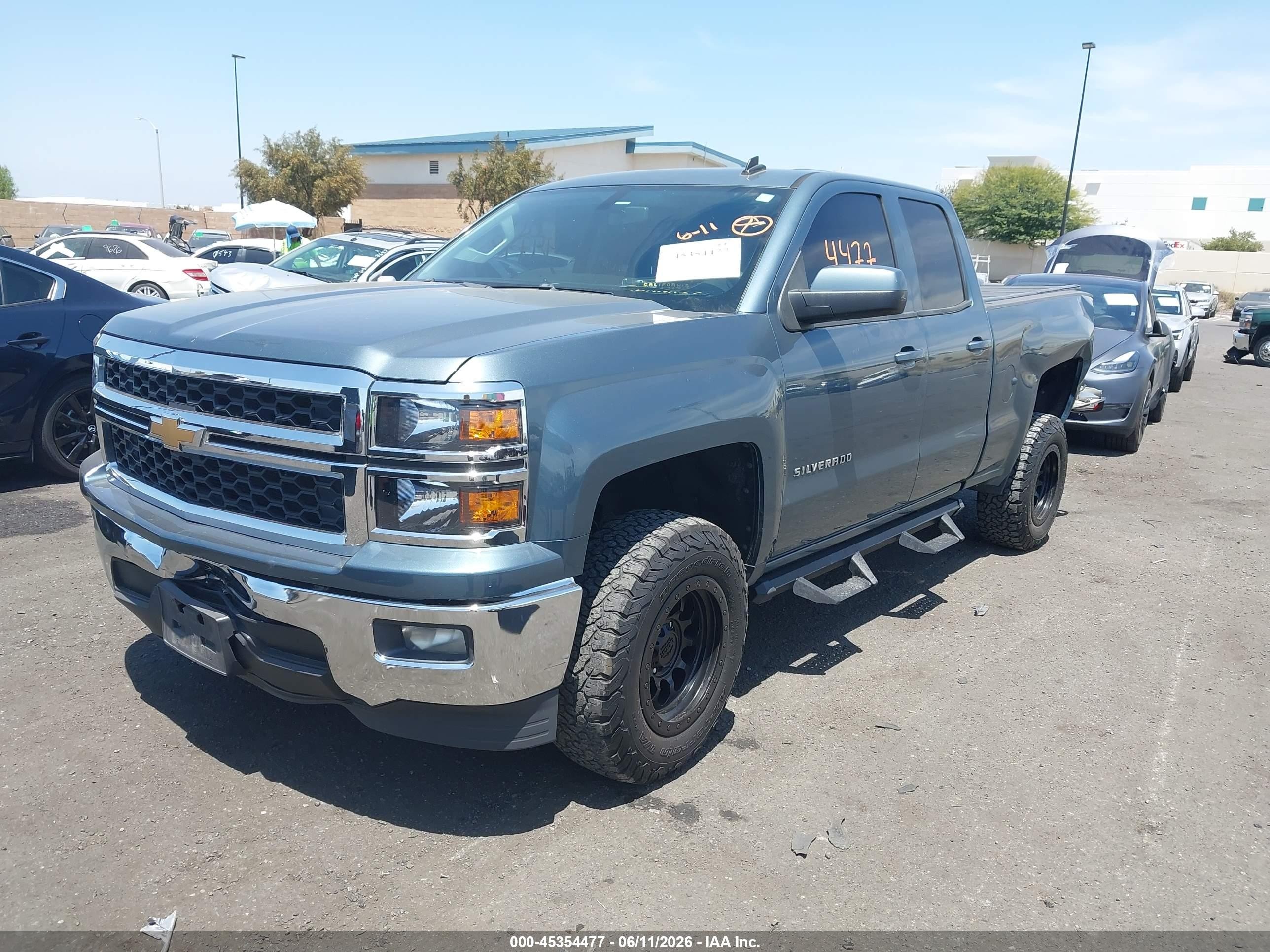 2014 Chevrolet Silverado 1500 Lt Blue vin: 1GCRCREC6EZ251209