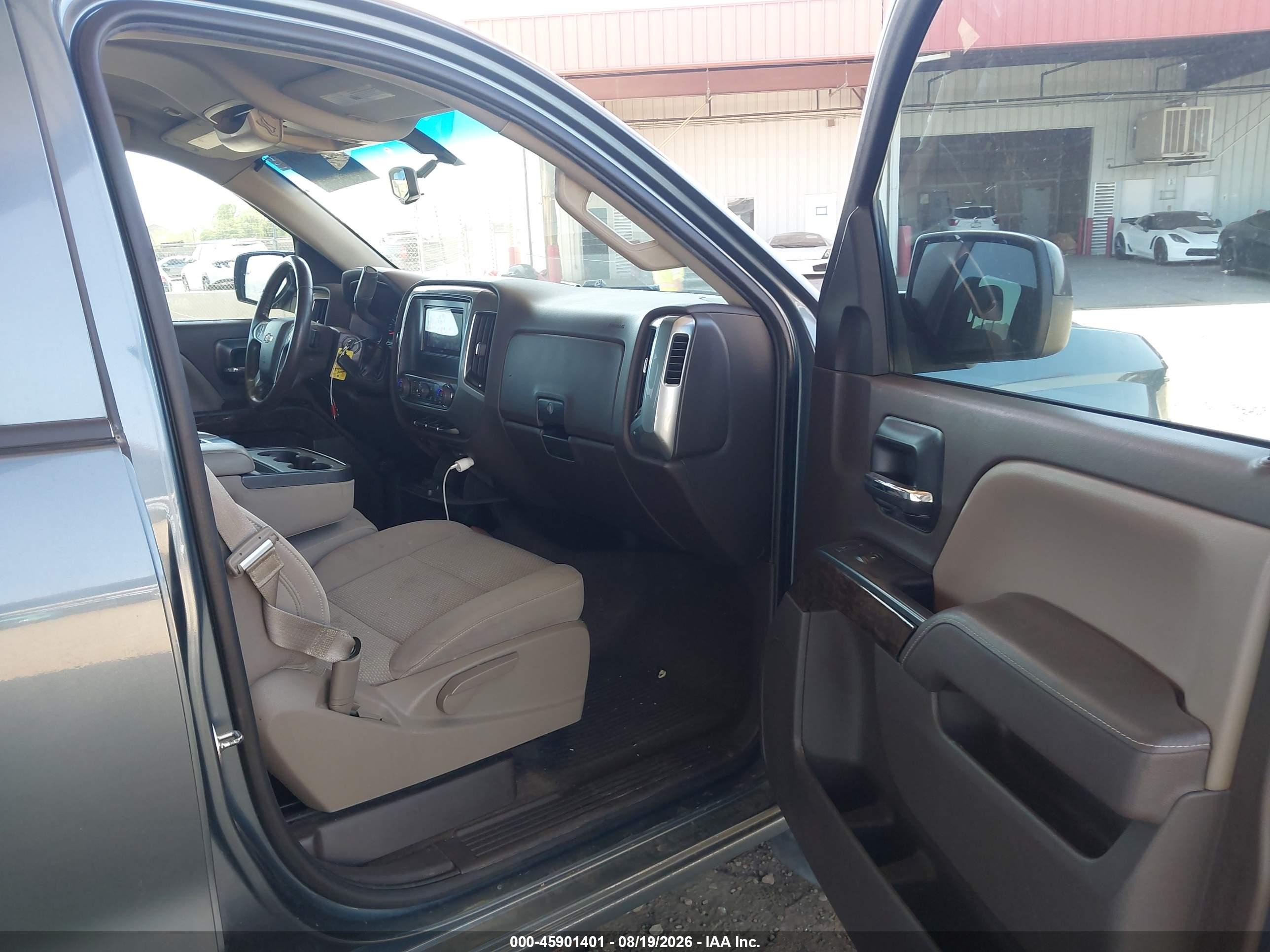 2014 Chevrolet Silverado 1500 Lt Gray vin: 1GCRCREC6EZ318178