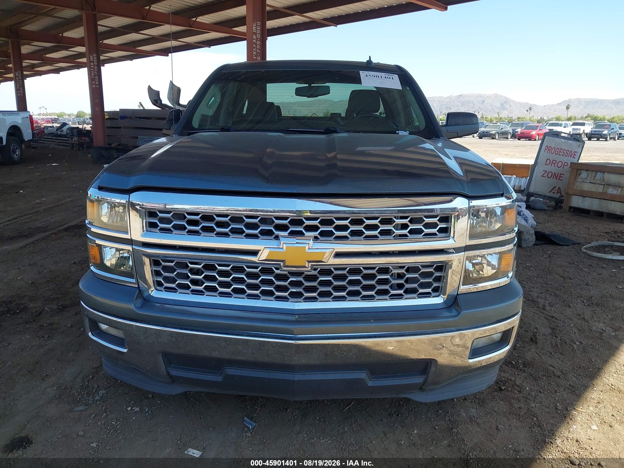 2014 Chevrolet Silverado 1500 Lt Gray vin: 1GCRCREC6EZ318178