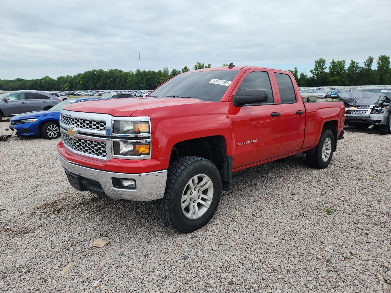 2014 Chevrolet Silverado C1500 Lt Red vin: 1GCRCREC6EZ334042