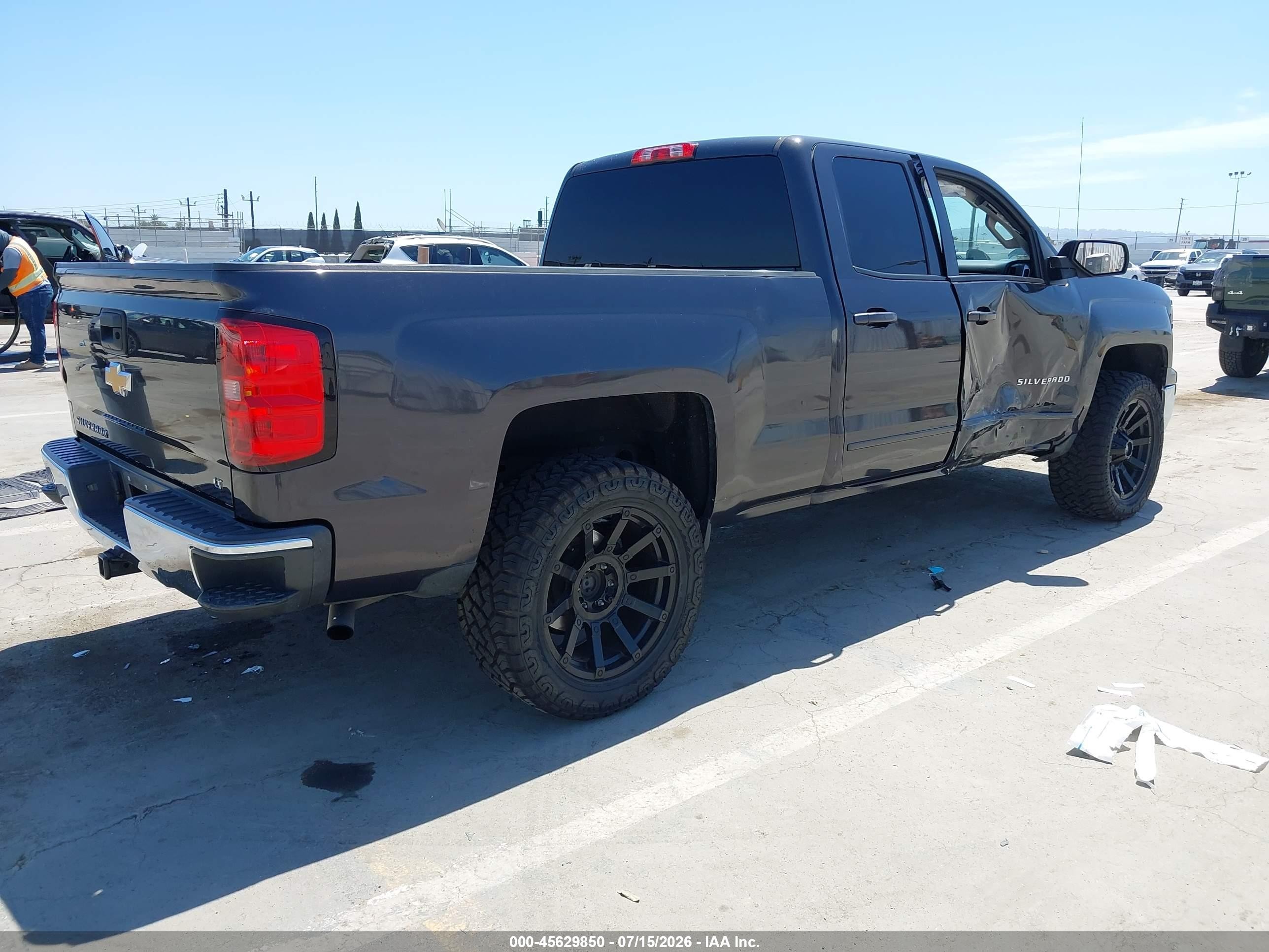 2015 Chevrolet Silverado 1500 Lt Серый vin: 1GCRCREC6FZ303004