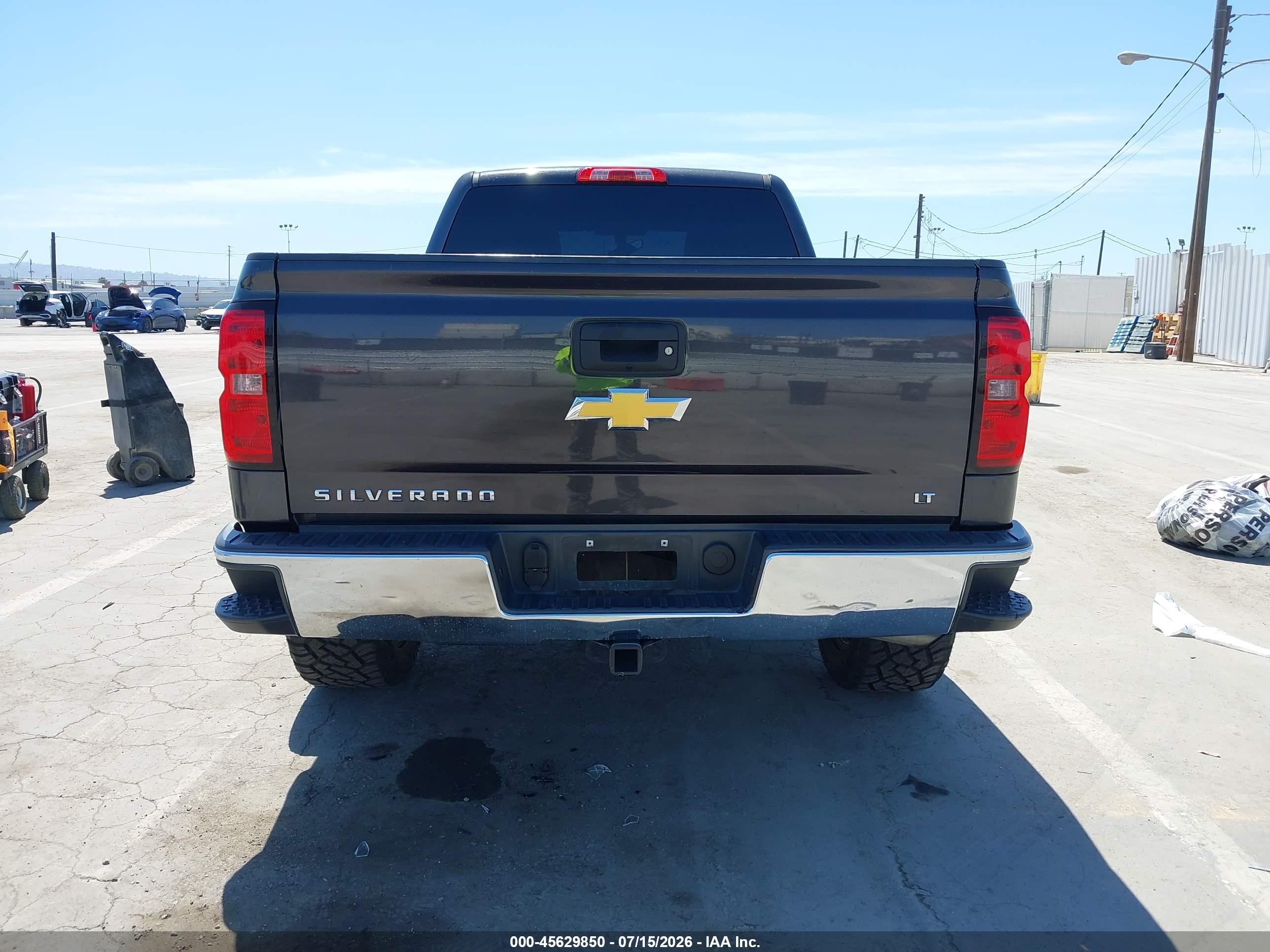 2015 Chevrolet Silverado 1500 Lt Серый vin: 1GCRCREC6FZ303004