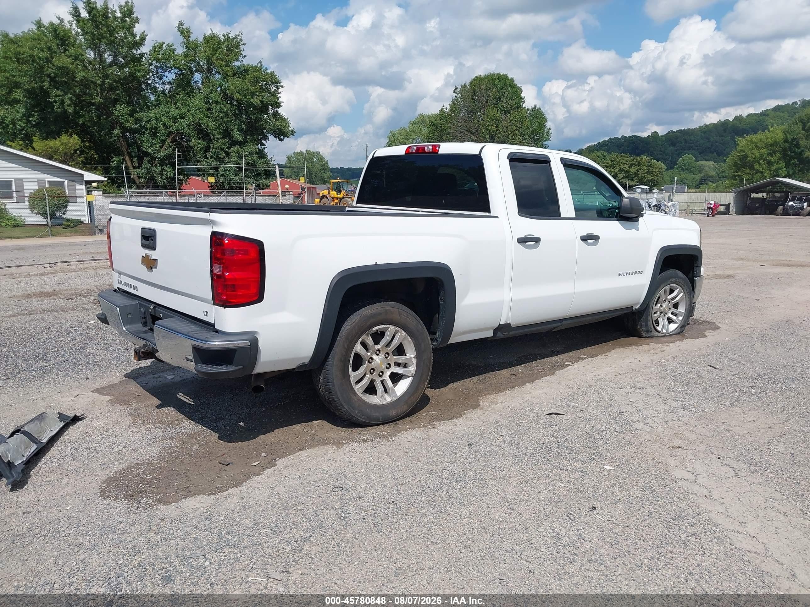 2014 Chevrolet Silverado 1500 Lt White vin: 1GCRCREC7EZ123383