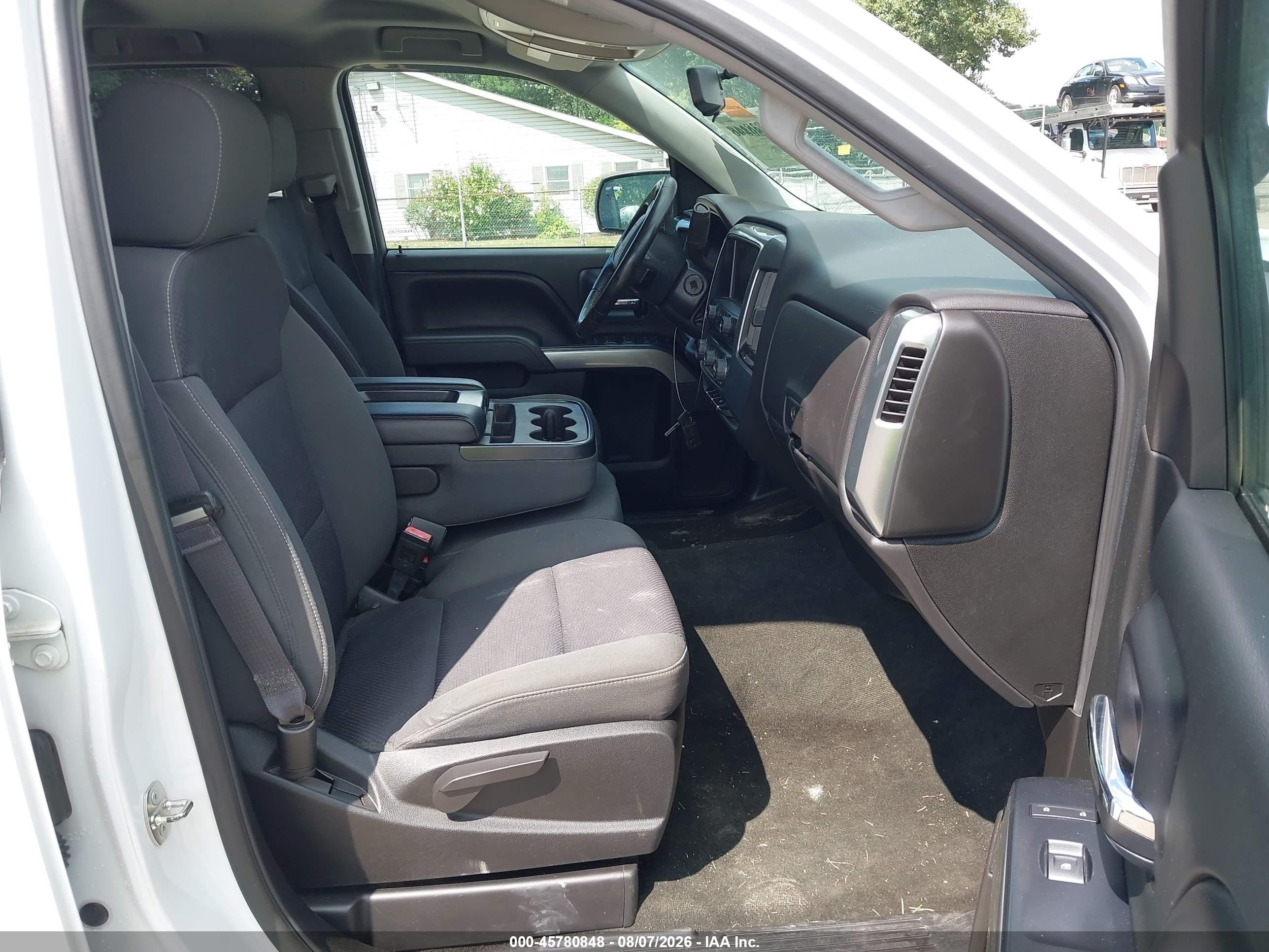 2014 Chevrolet Silverado 1500 Lt White vin: 1GCRCREC7EZ123383