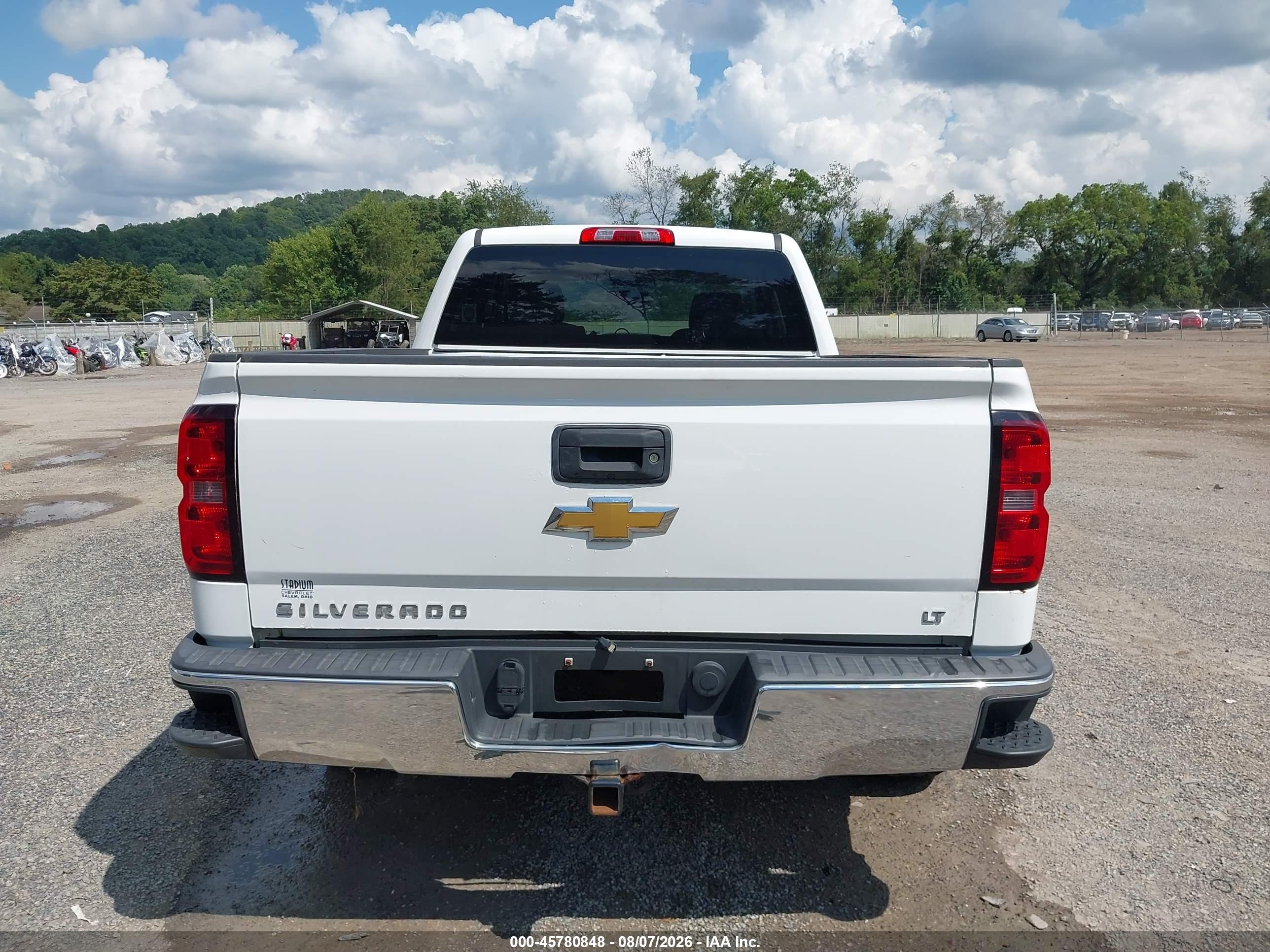 2014 Chevrolet Silverado 1500 Lt White vin: 1GCRCREC7EZ123383