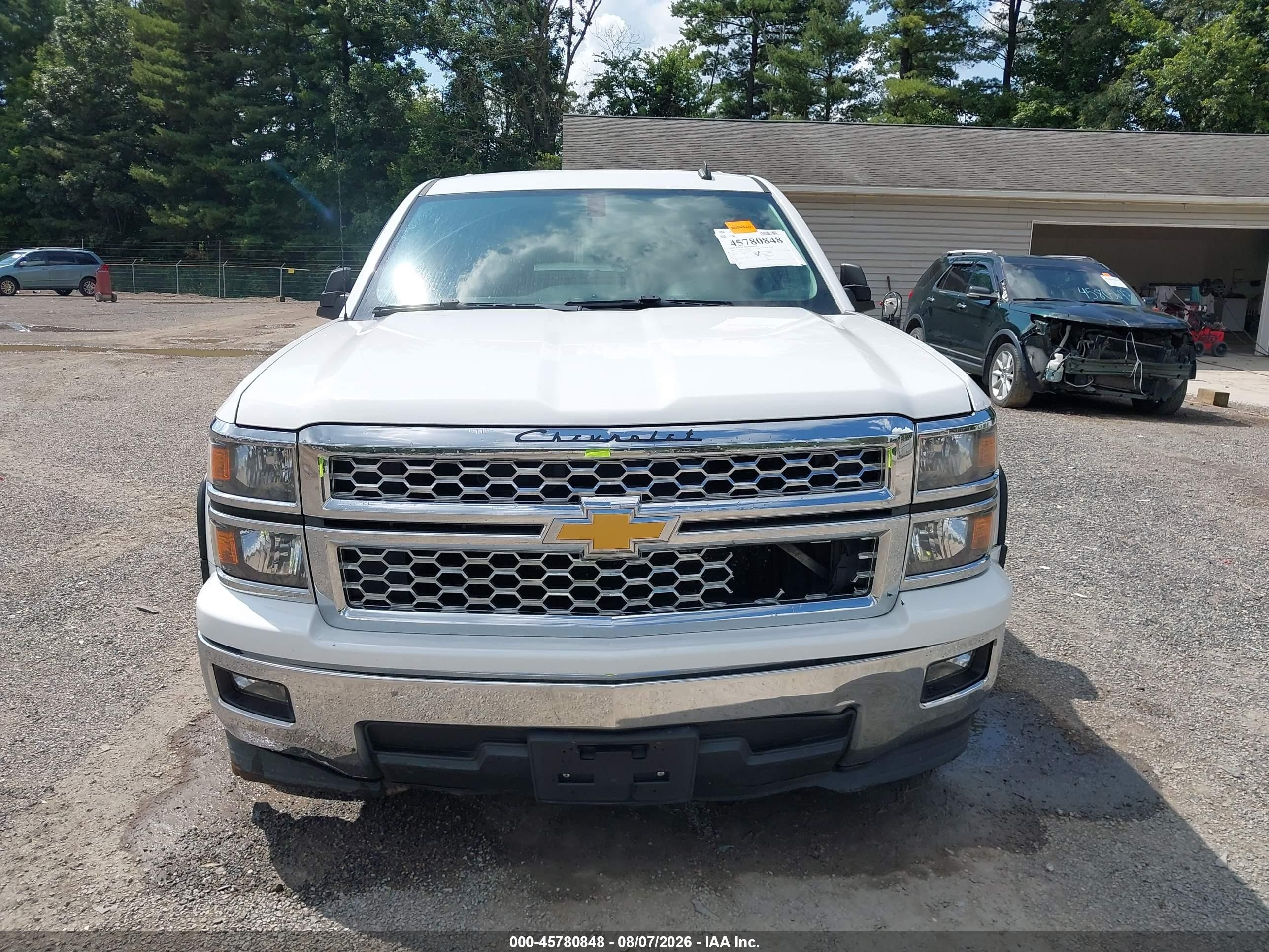 2014 Chevrolet Silverado 1500 Lt White vin: 1GCRCREC7EZ123383