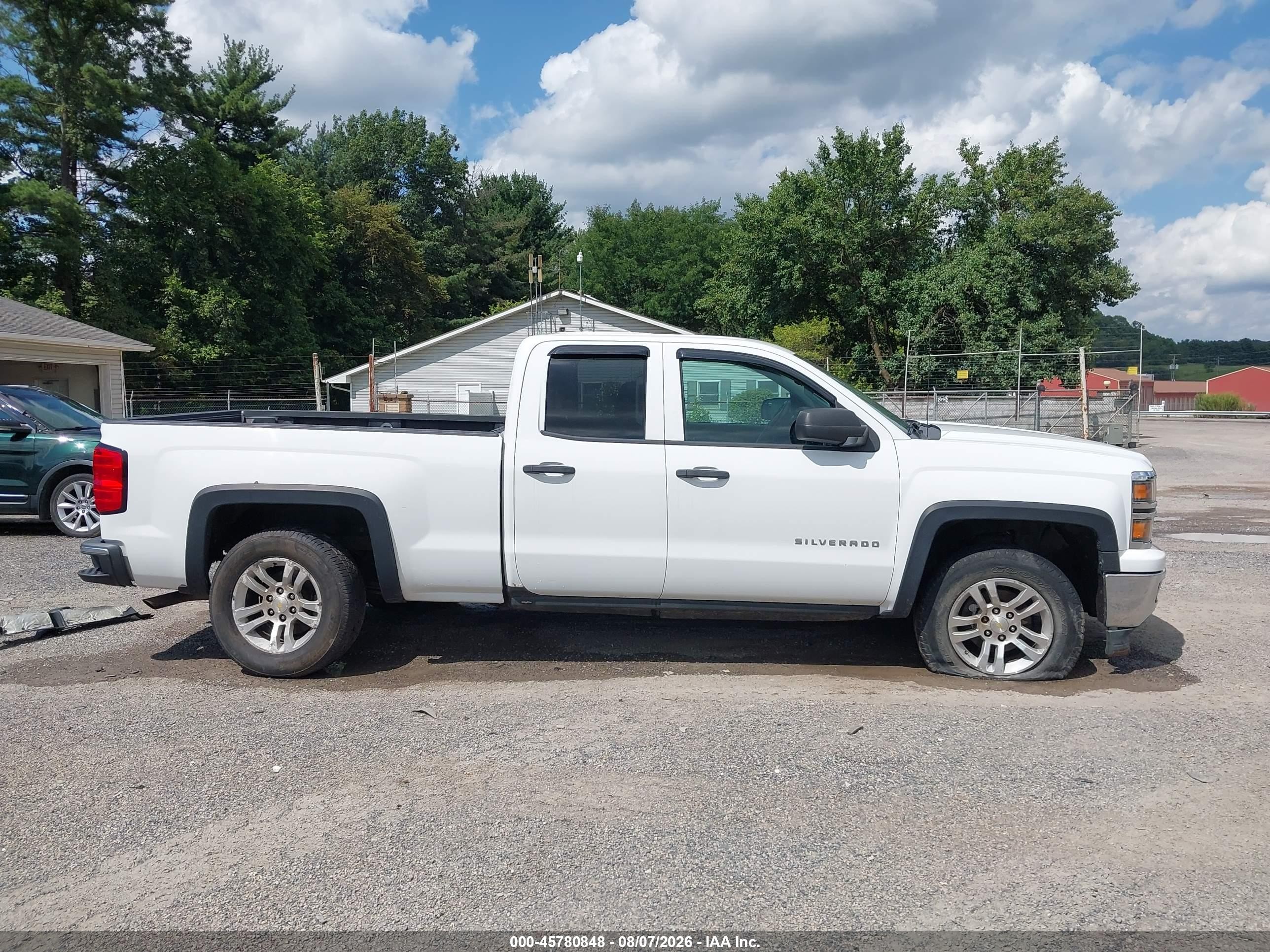 2014 Chevrolet Silverado 1500 Lt White vin: 1GCRCREC7EZ123383