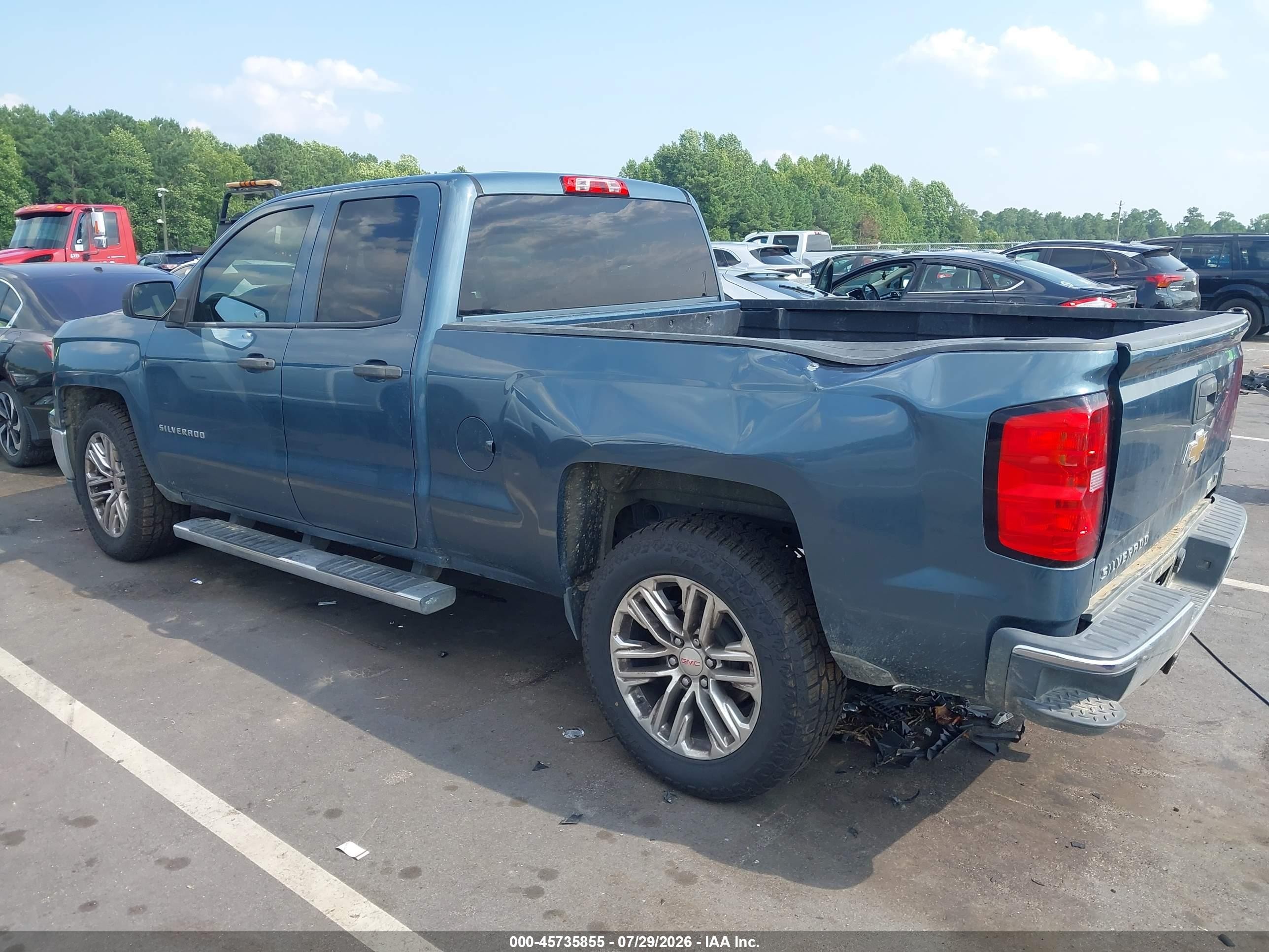 2014 Chevrolet Silverado 1500 Lt Blue vin: 1GCRCREC7EZ161258