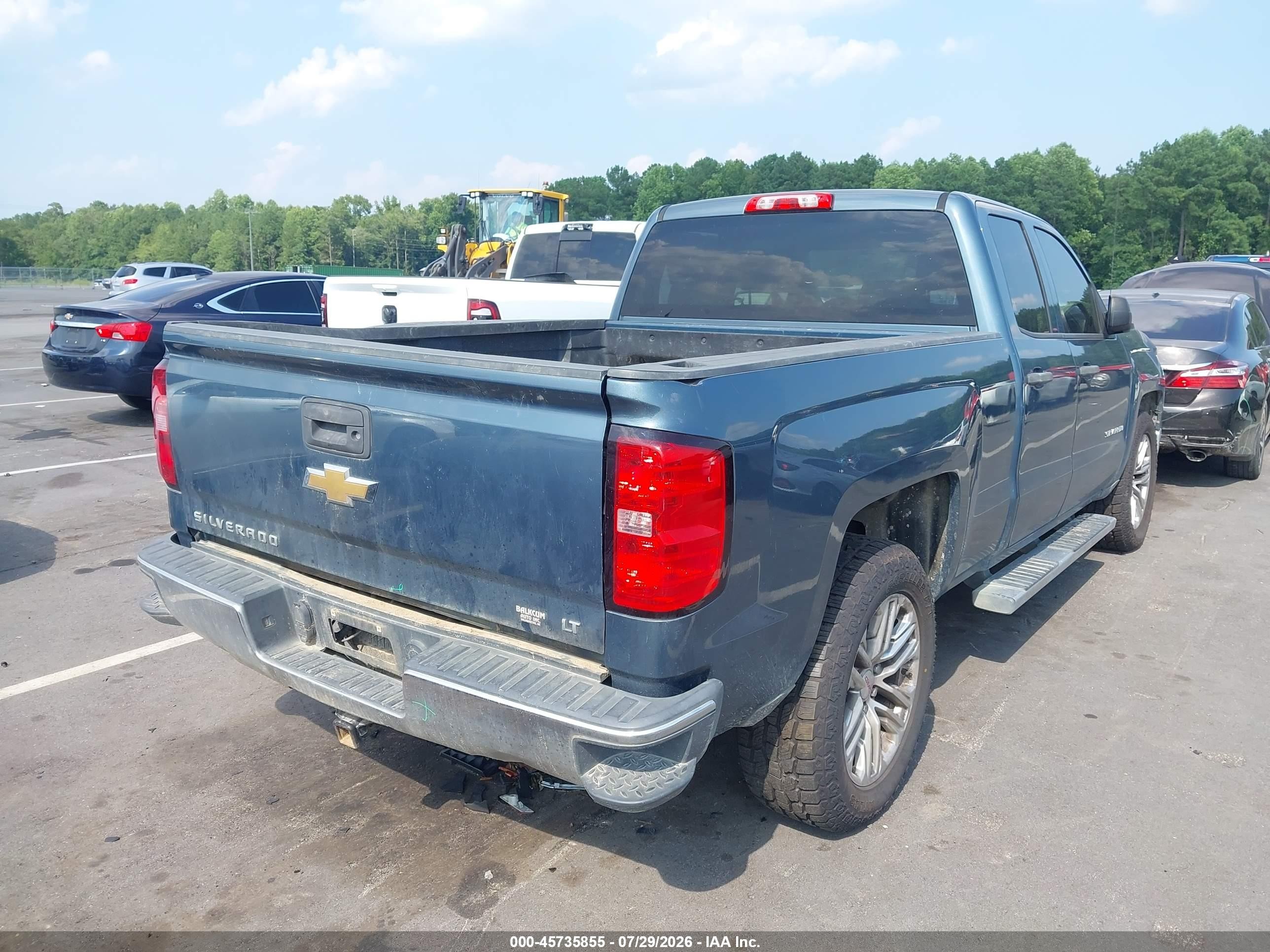 2014 Chevrolet Silverado 1500 Lt Blue vin: 1GCRCREC7EZ161258