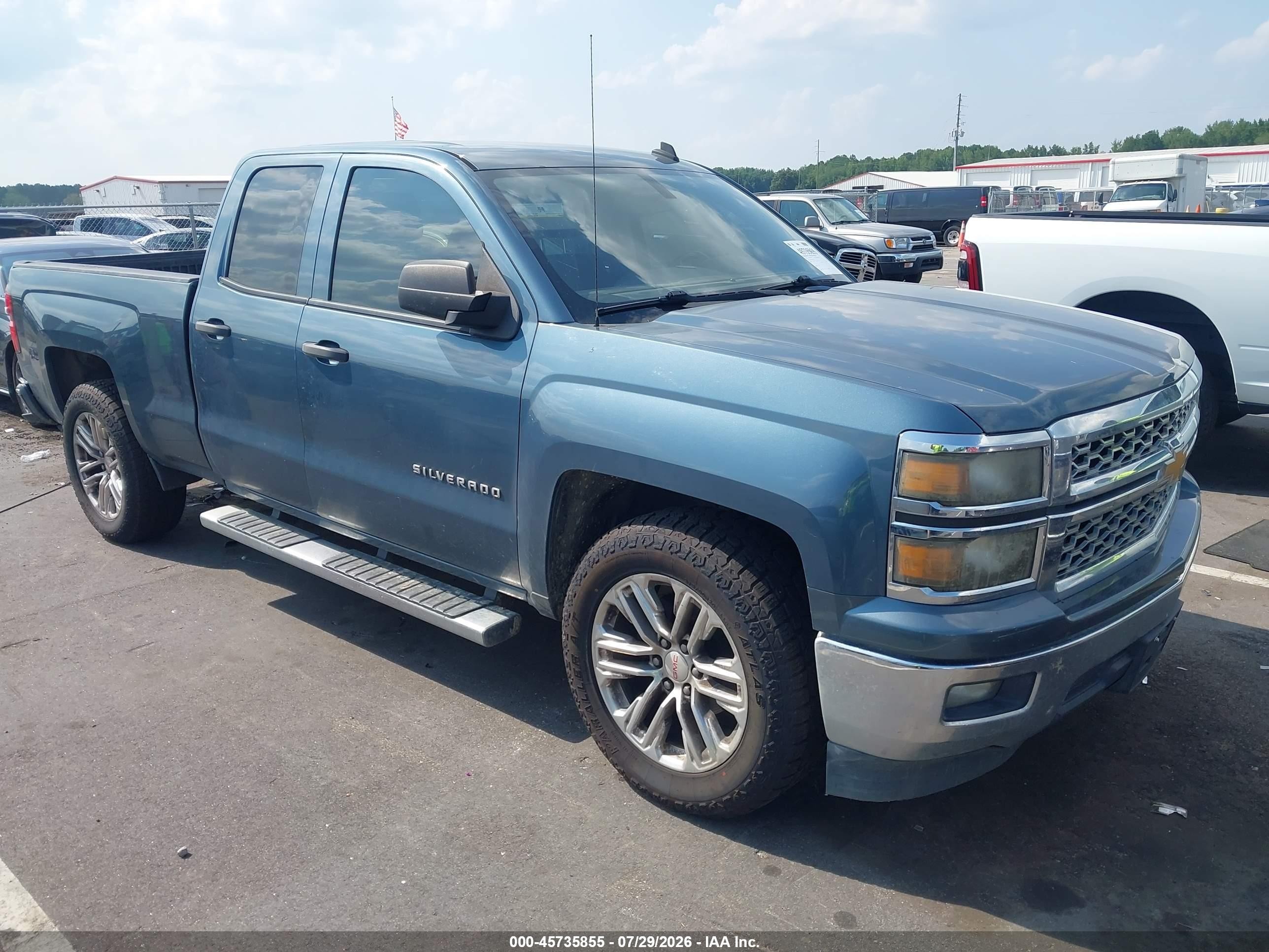 2014 Chevrolet Silverado 1500 Lt Blue vin: 1GCRCREC7EZ161258