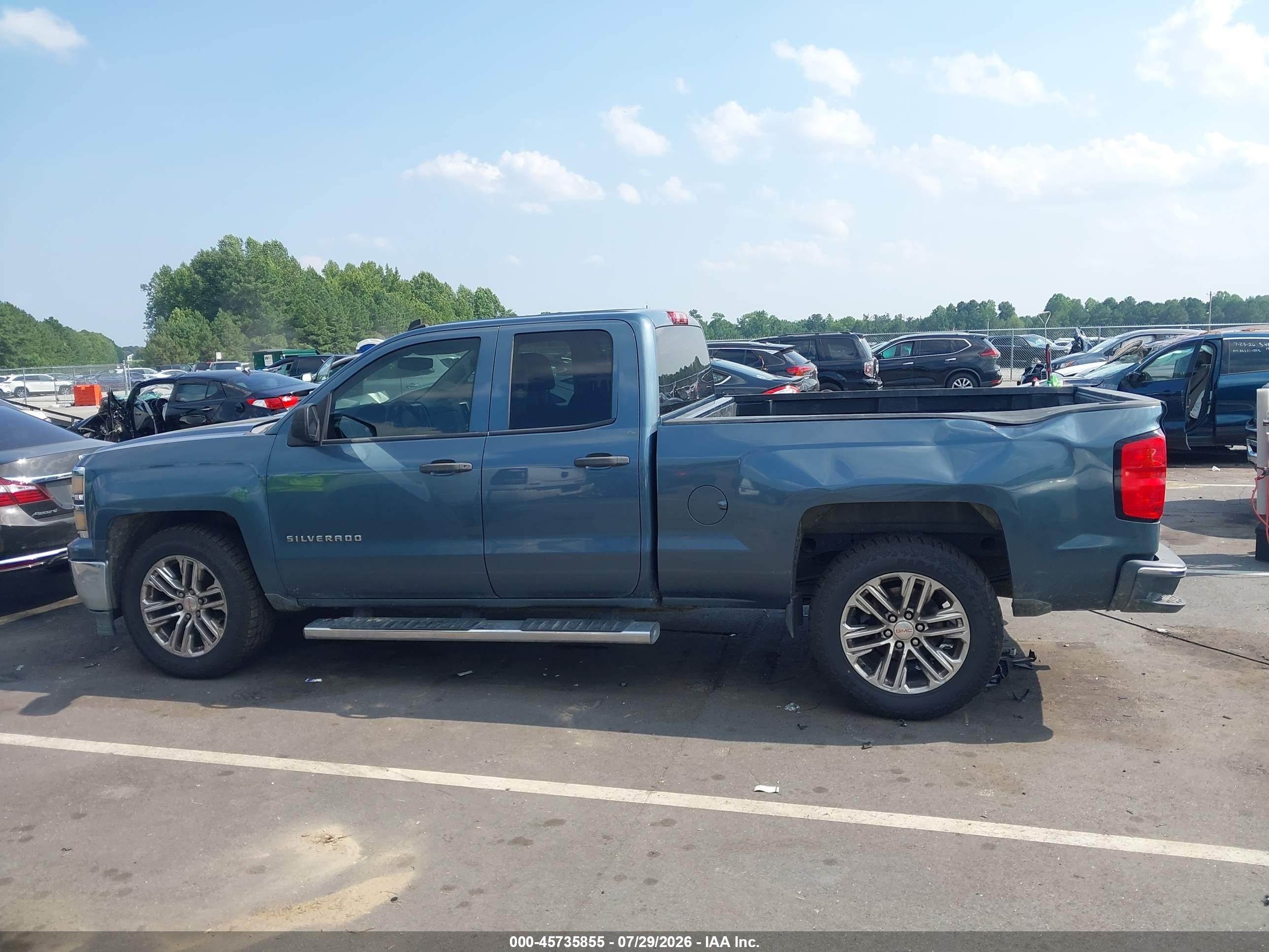 2014 Chevrolet Silverado 1500 Lt Blue vin: 1GCRCREC7EZ161258