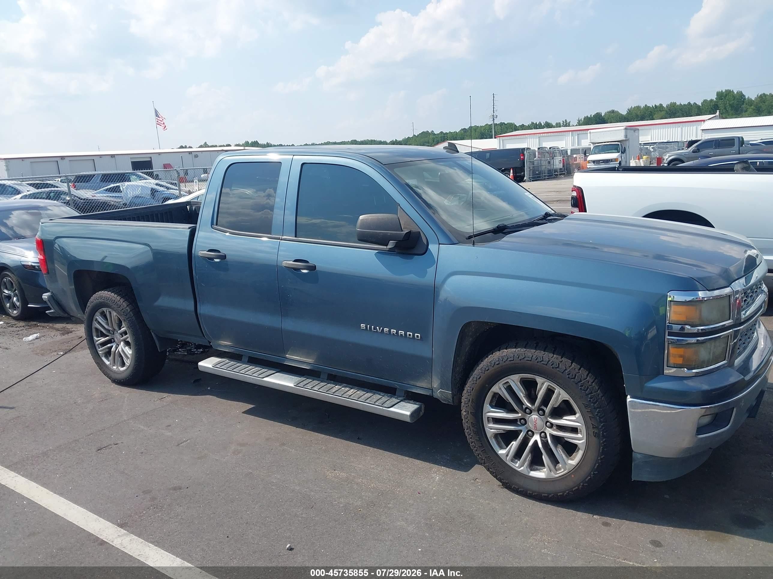 2014 Chevrolet Silverado 1500 Lt Blue vin: 1GCRCREC7EZ161258