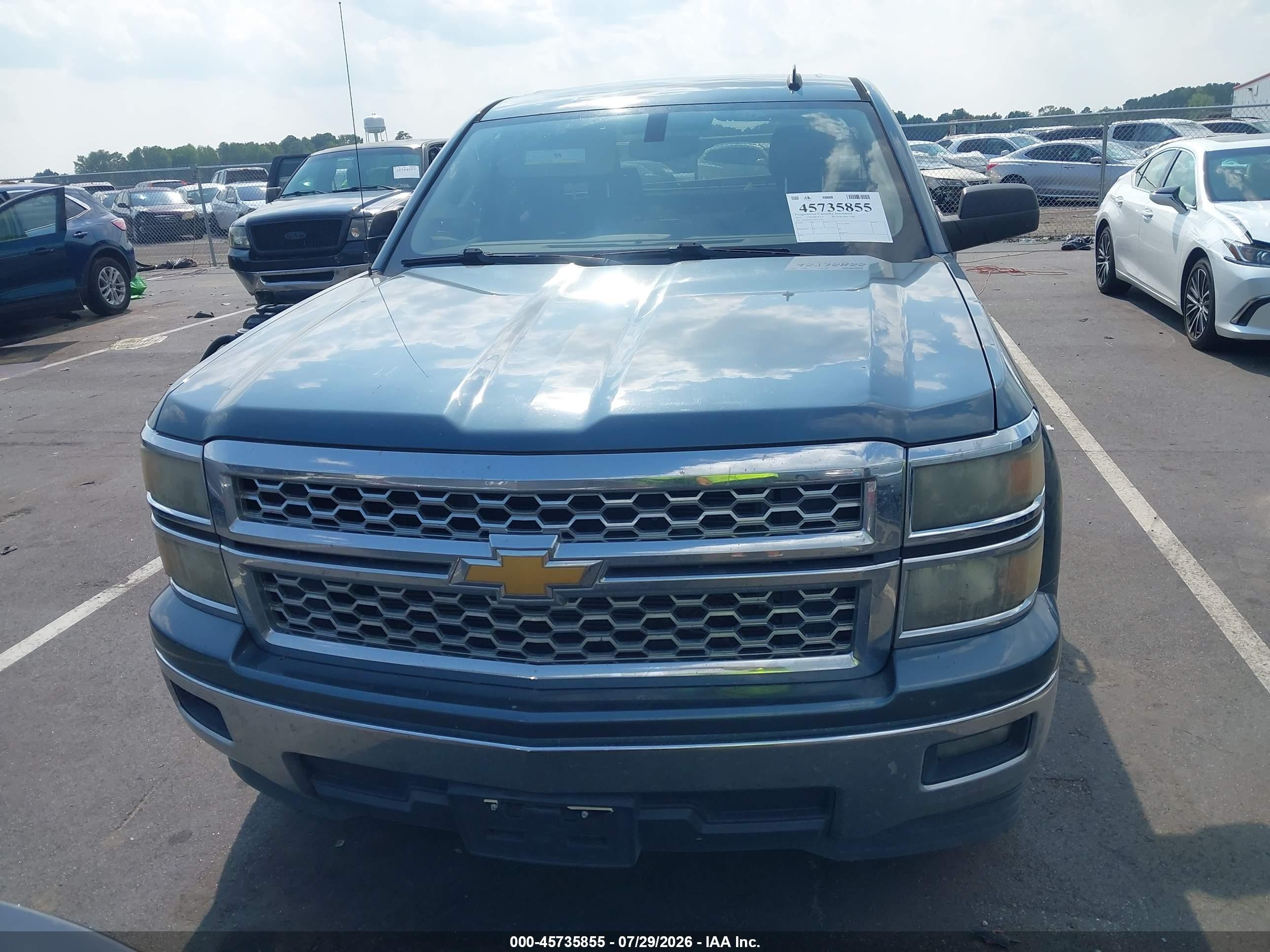 2014 Chevrolet Silverado 1500 Lt Blue vin: 1GCRCREC7EZ161258