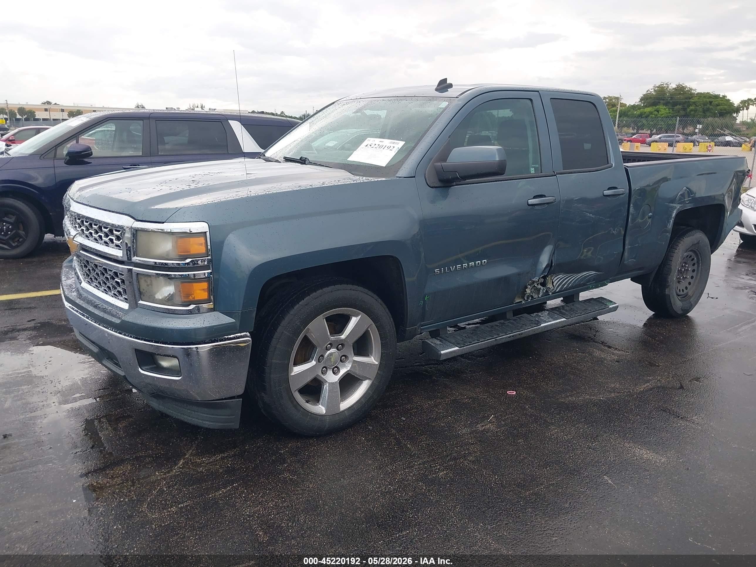 2014 Chevrolet Silverado 1500 1lt Blue vin: 1GCRCREC7EZ350718
