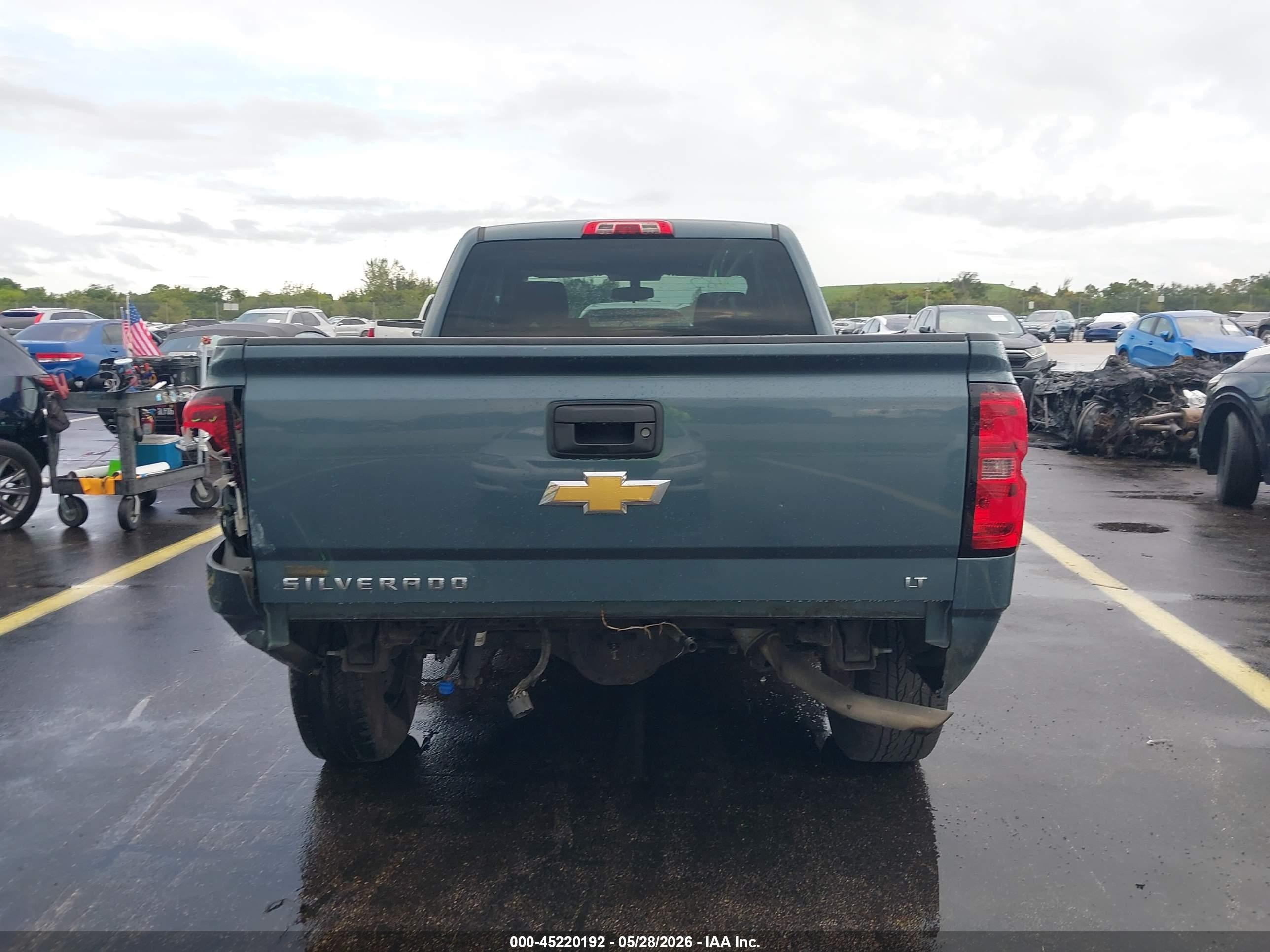 2014 Chevrolet Silverado 1500 1lt Blue vin: 1GCRCREC7EZ350718