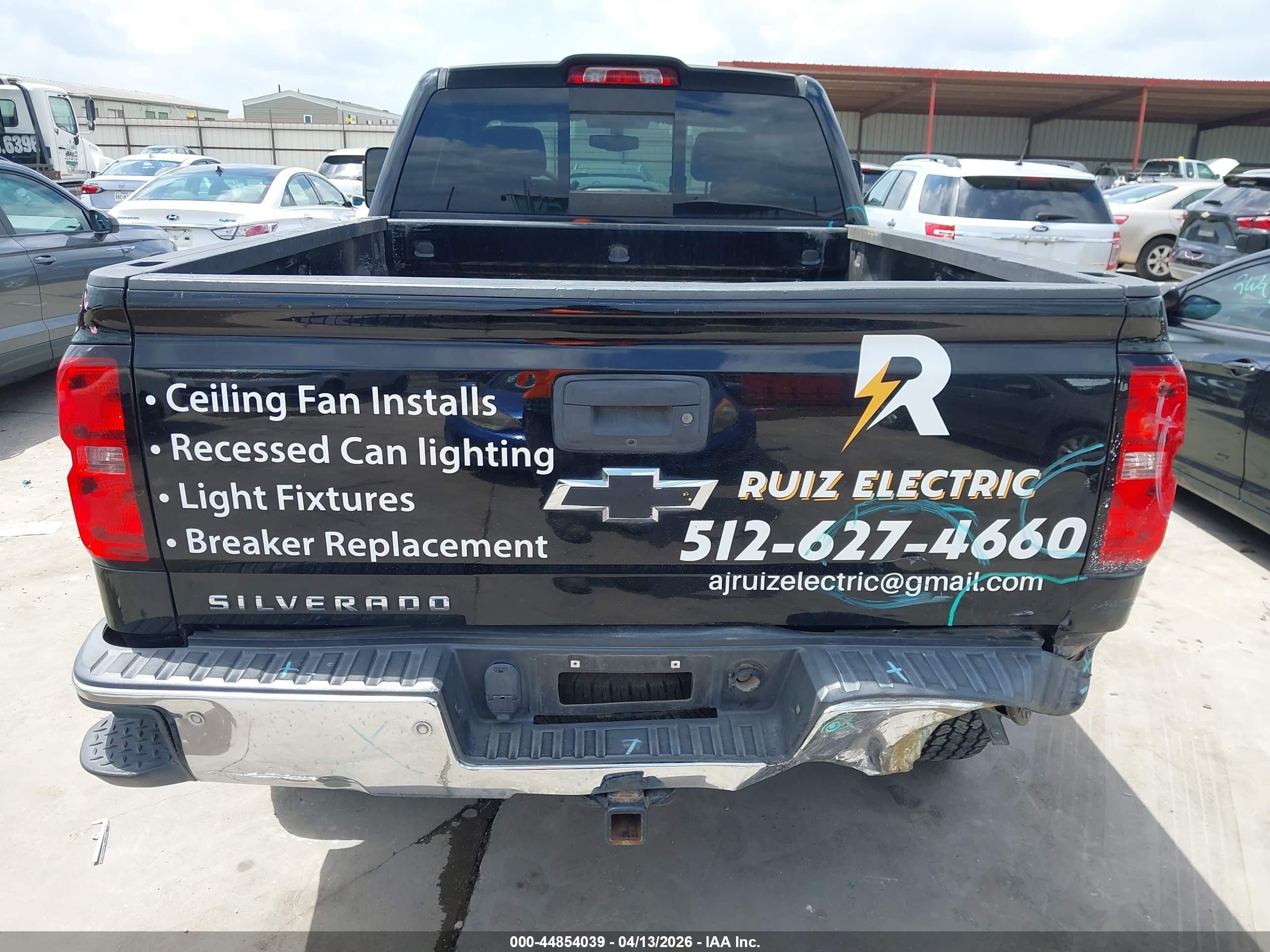 2015 Chevrolet Silverado 1500 1lt Black vin: 1GCRCREC7FZ160323